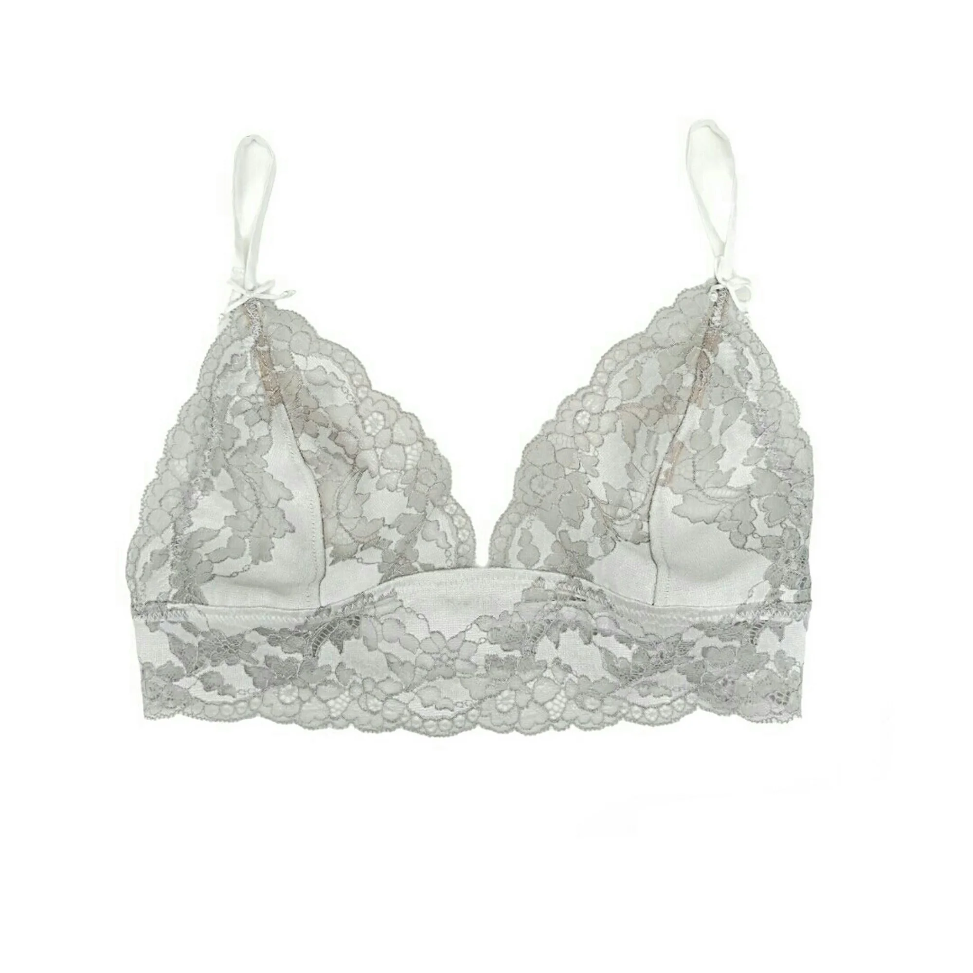 grey lace bralette