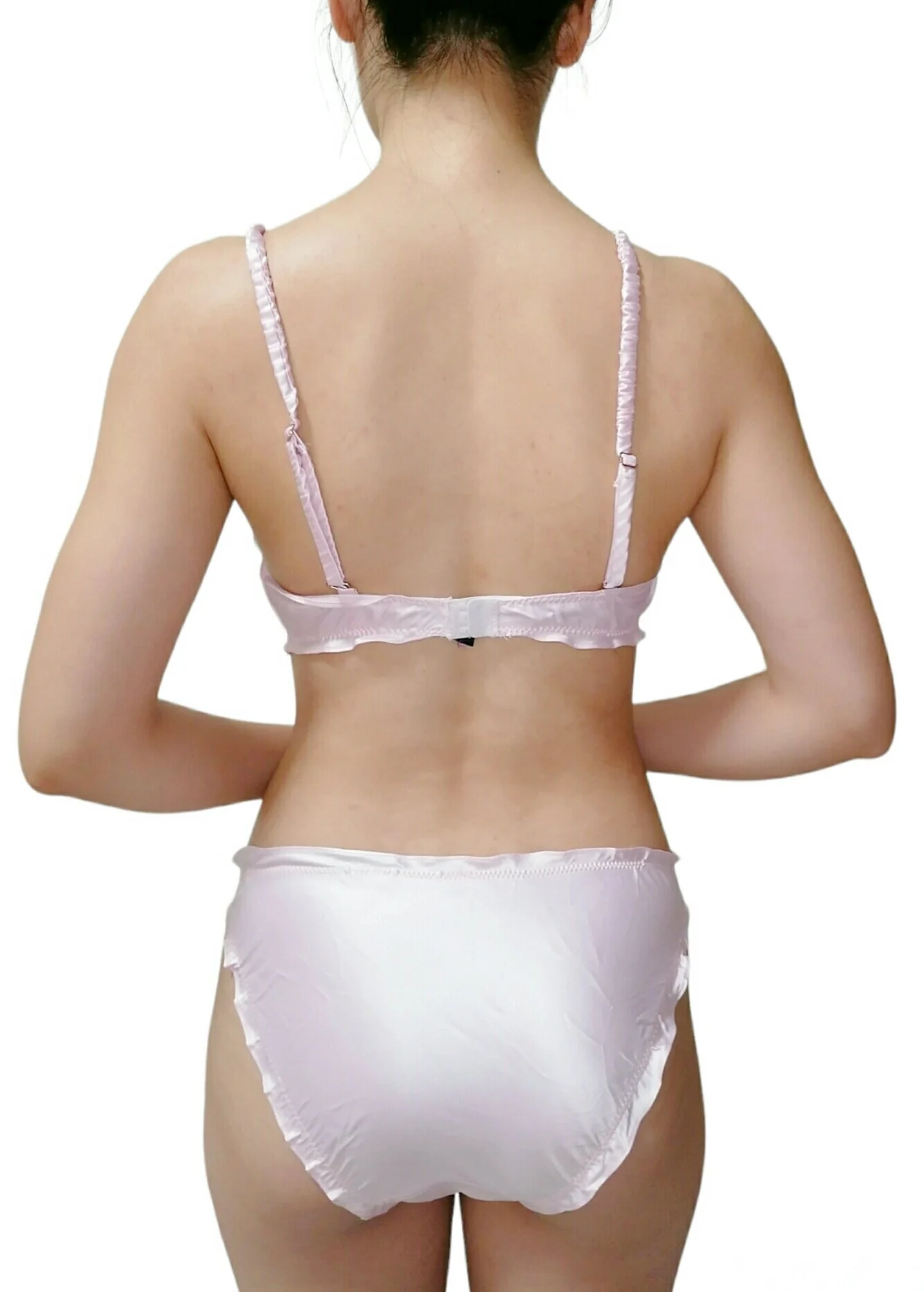 pink silk ruffle knickers