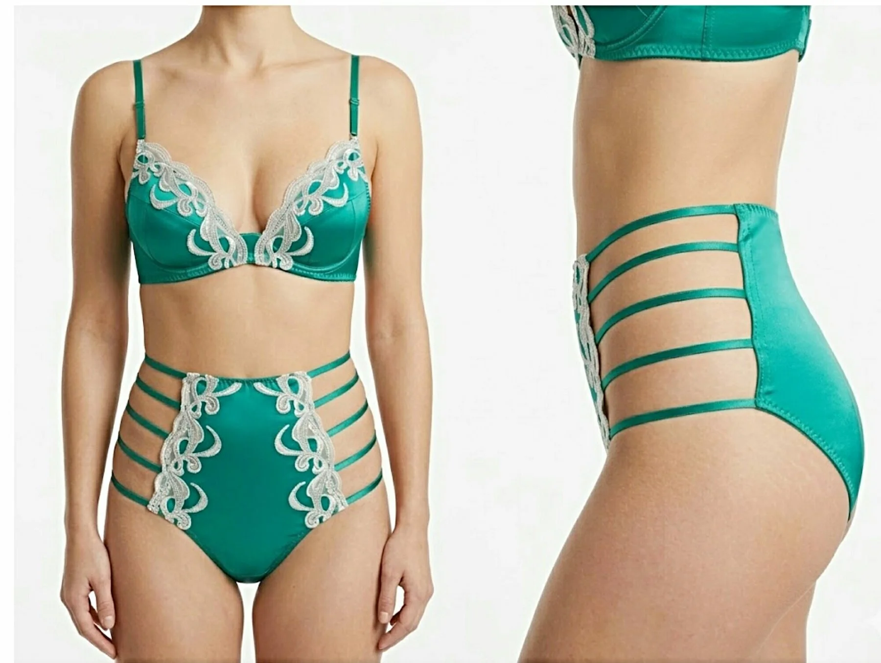 Sophine Silk triangle bra