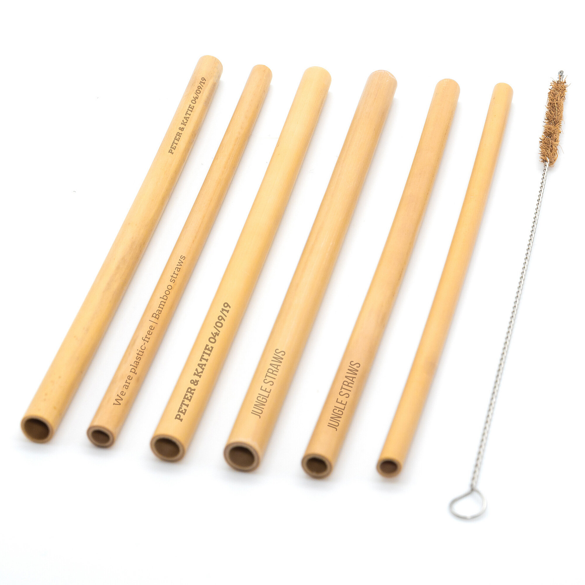 Details about   Customized Laser Engraved Bamboo Straw/Personalized Eco-Friendly Reusable Straw 