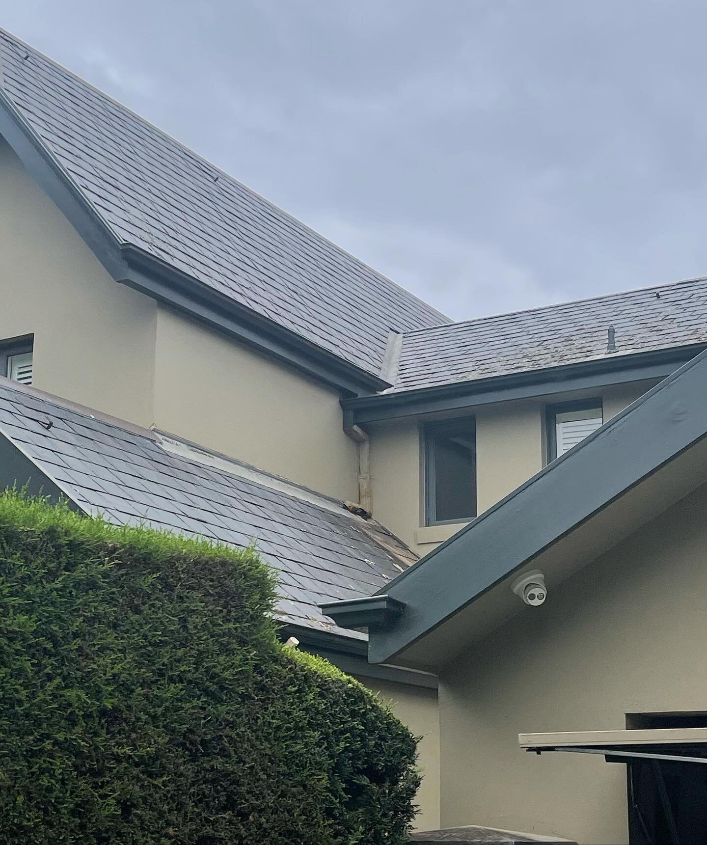 Couple new copper downpipes for our client in Brighton, 
Slate roof and a window opening the other way? No worries we will remove it to get the job done,