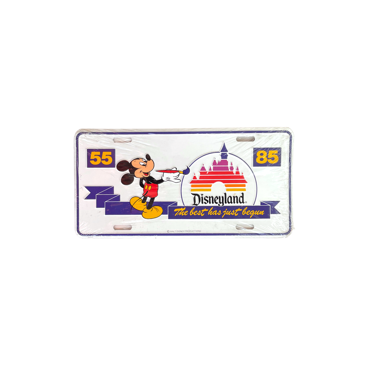 Disneyland Aluminium 'License Plate'