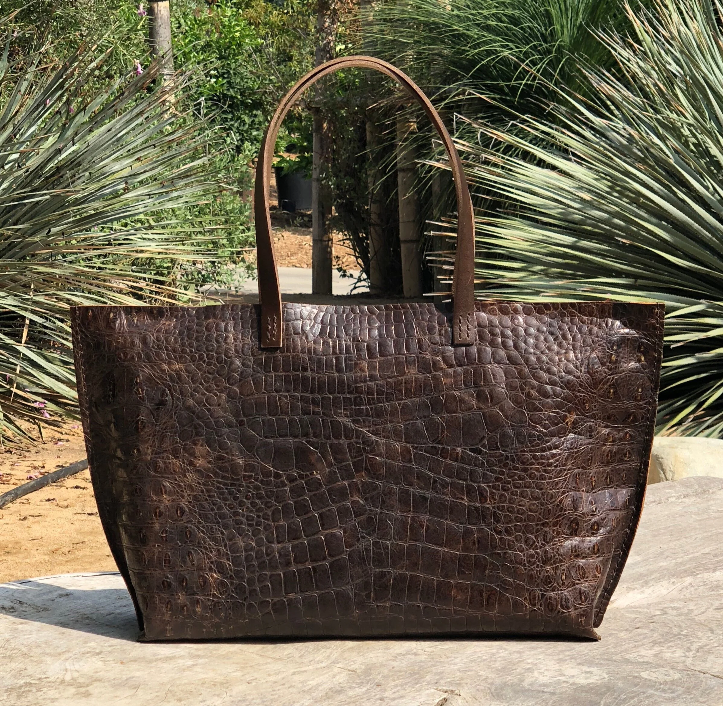 N°004 Espresso Croco Tote