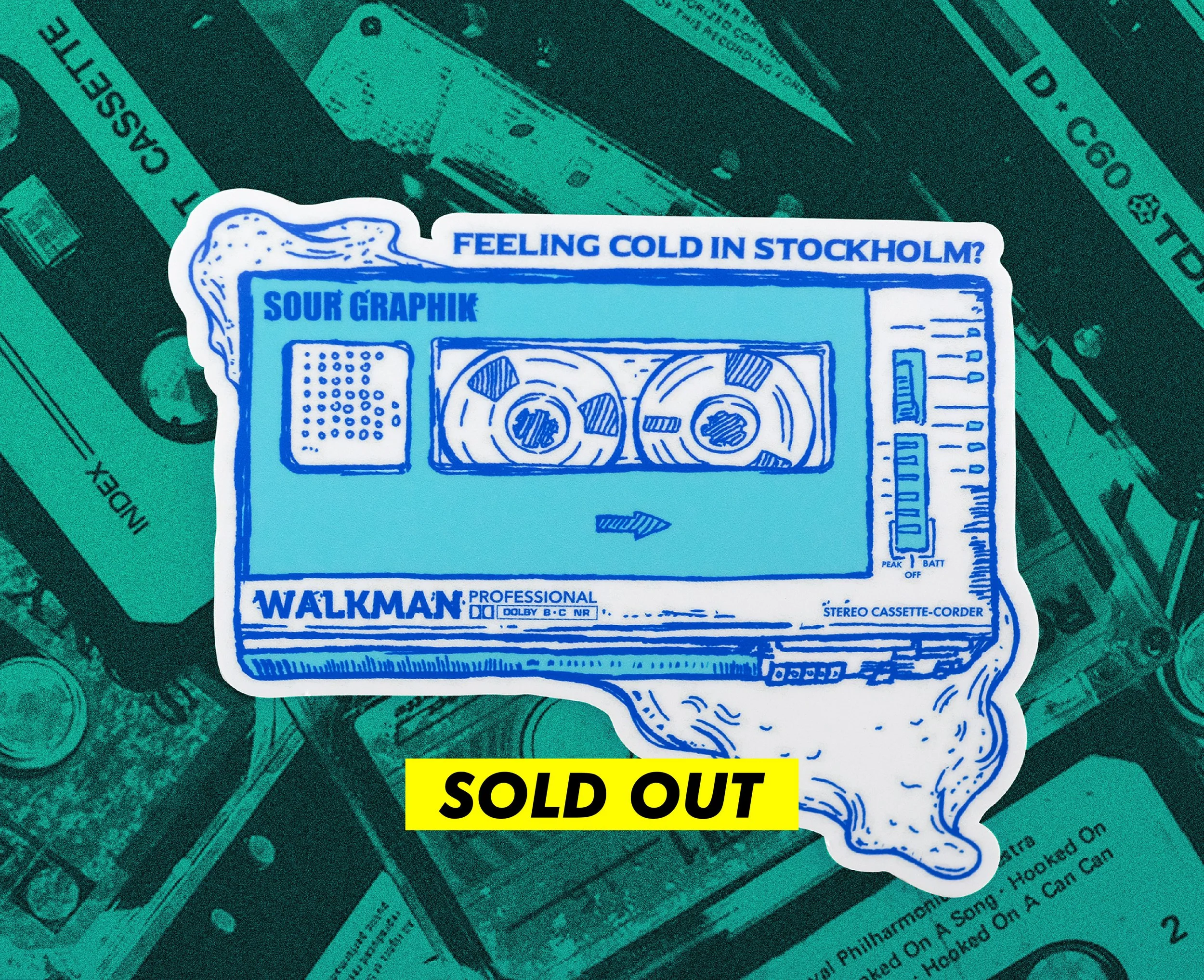 "S.G WALKMAN" STICKER
