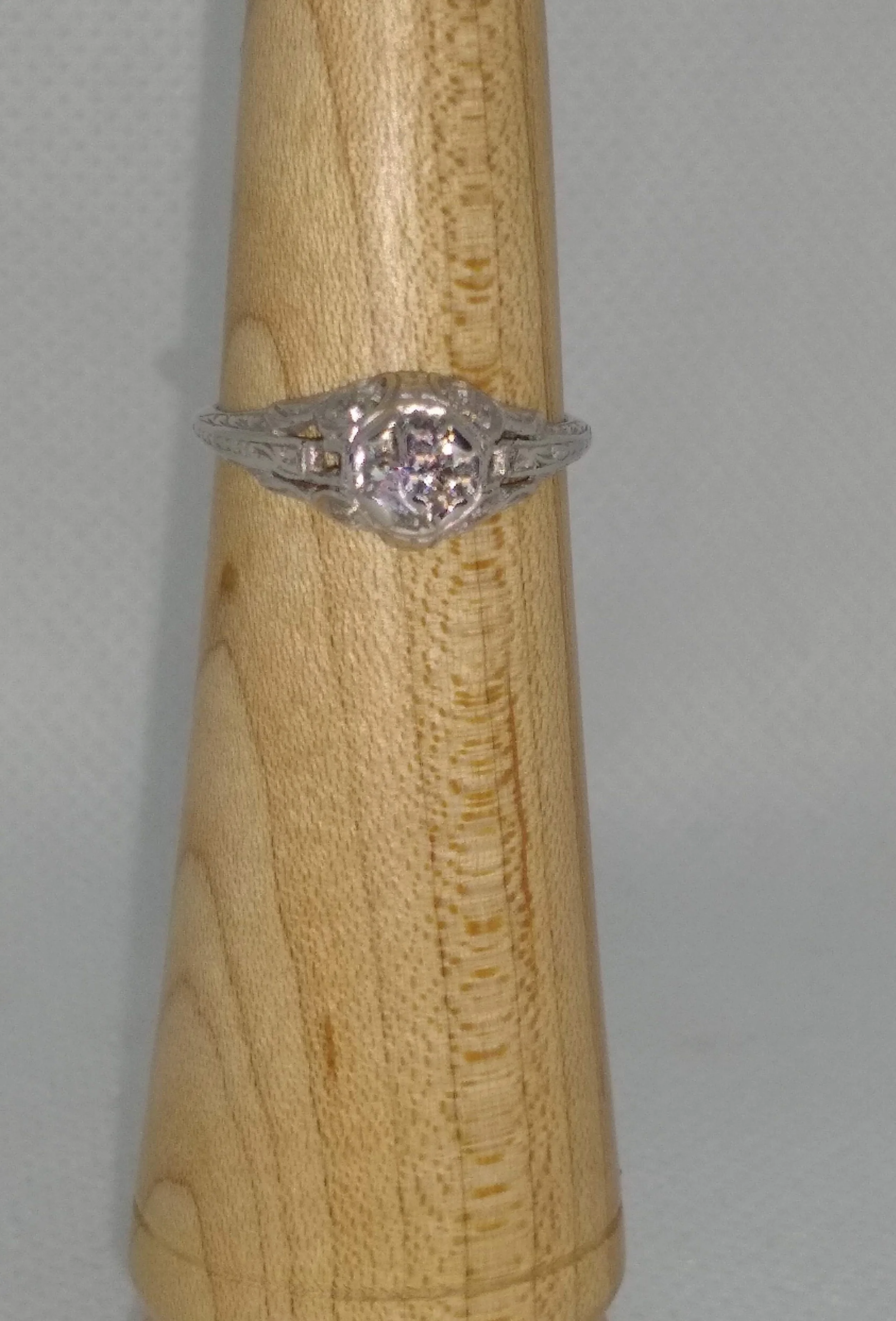 Platinum, Diamond, Filigree Ring