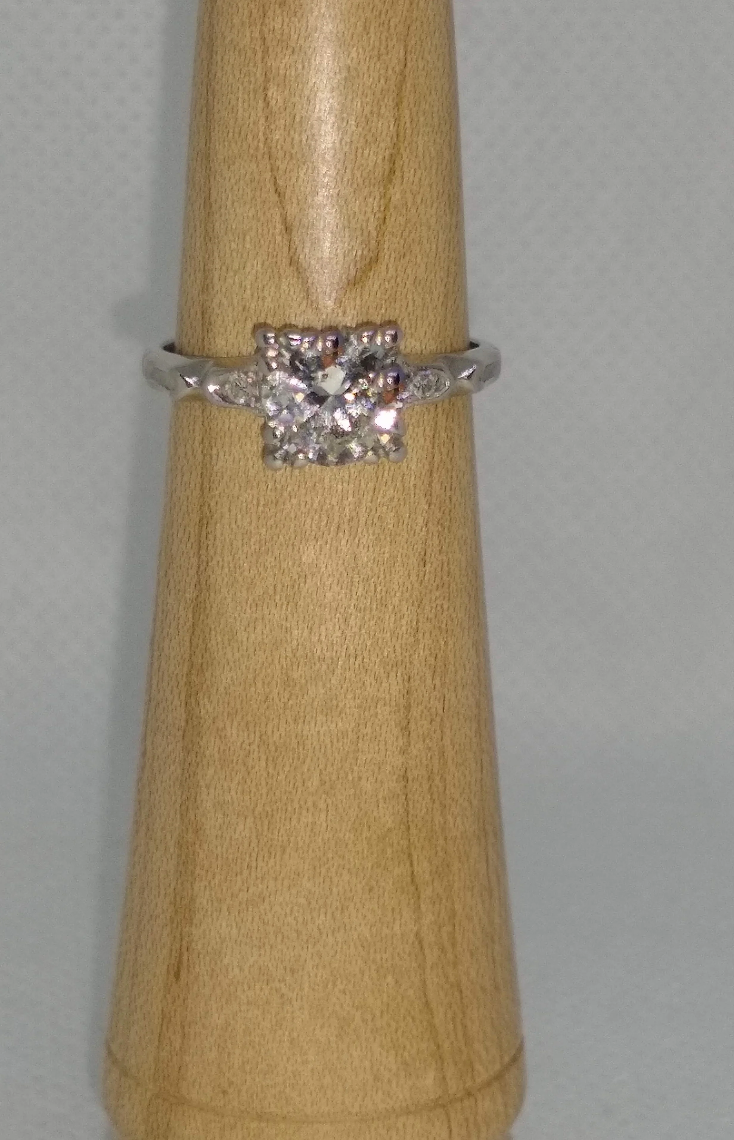 Platinum , Estate, Diamond Ring