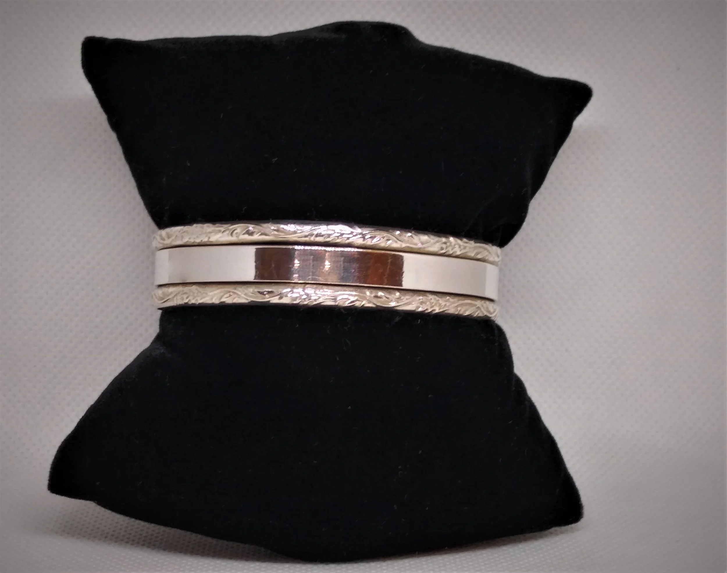 Mexican Sterling Silver, Engrave-able, Cuff Bracelet