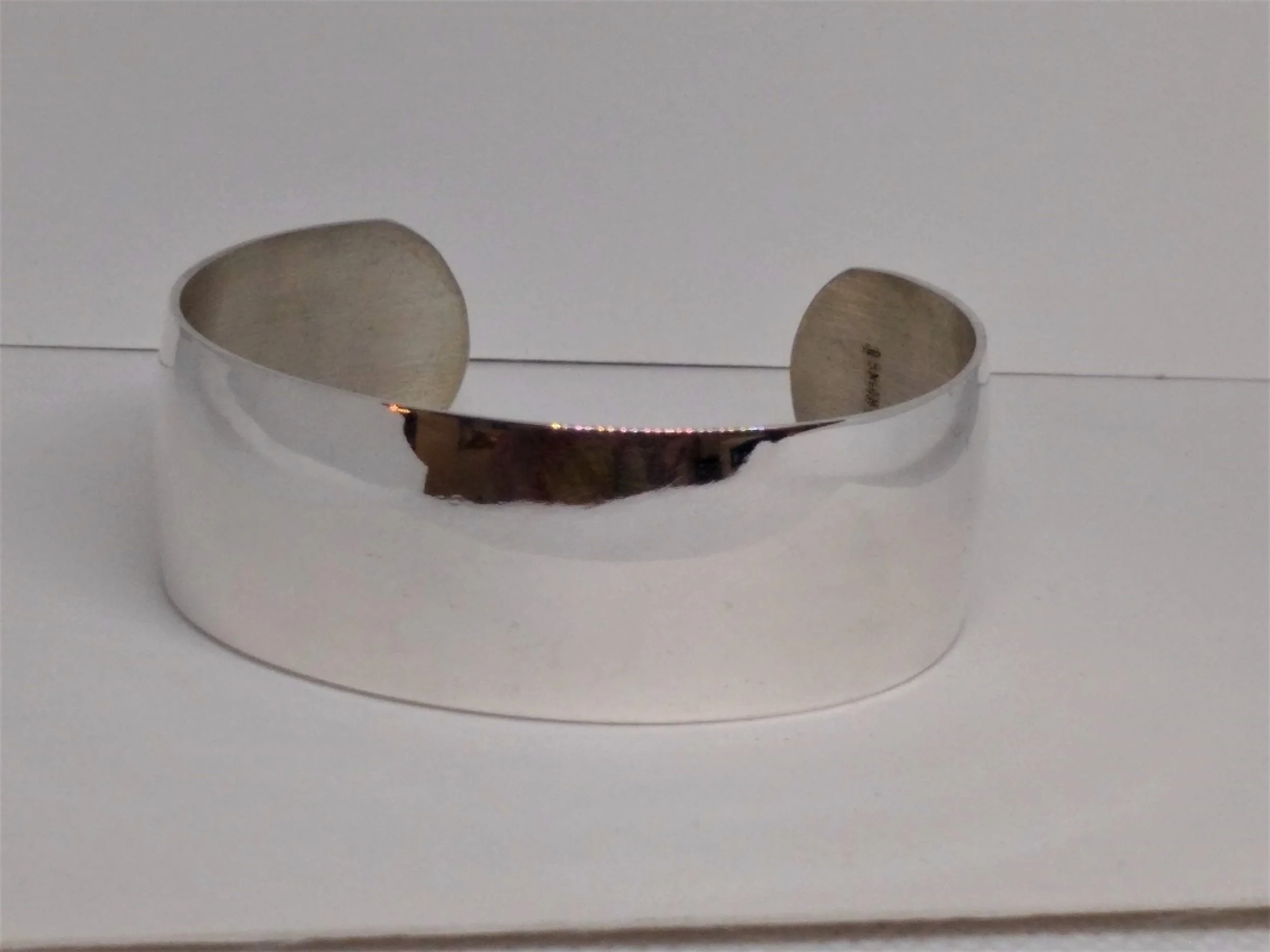 Sterling Silver Wide, Engrave able, Cuff Band