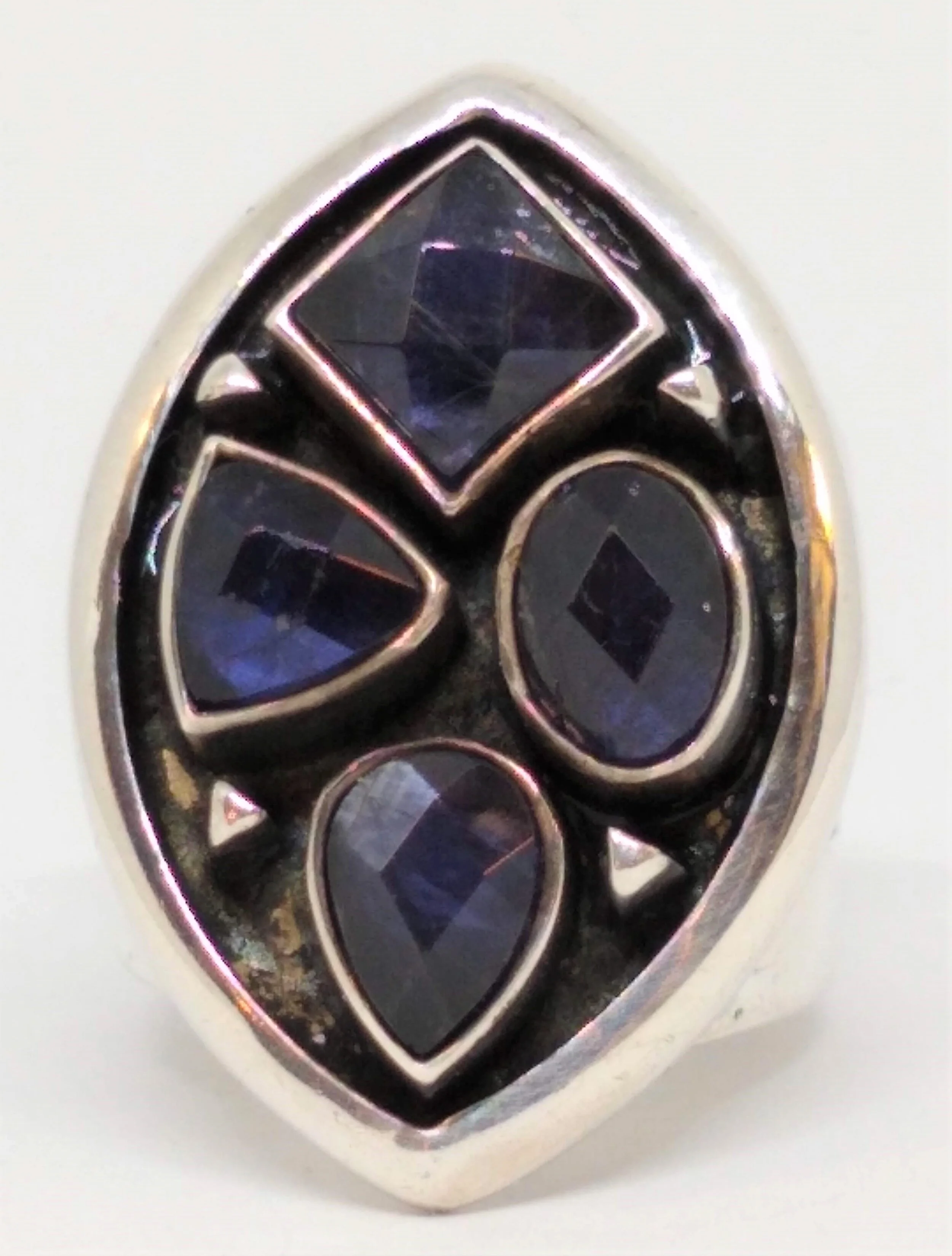 Vintage, JAY KING DTR 925 Sterling Silver and Amethyst Ring. Size 5.5