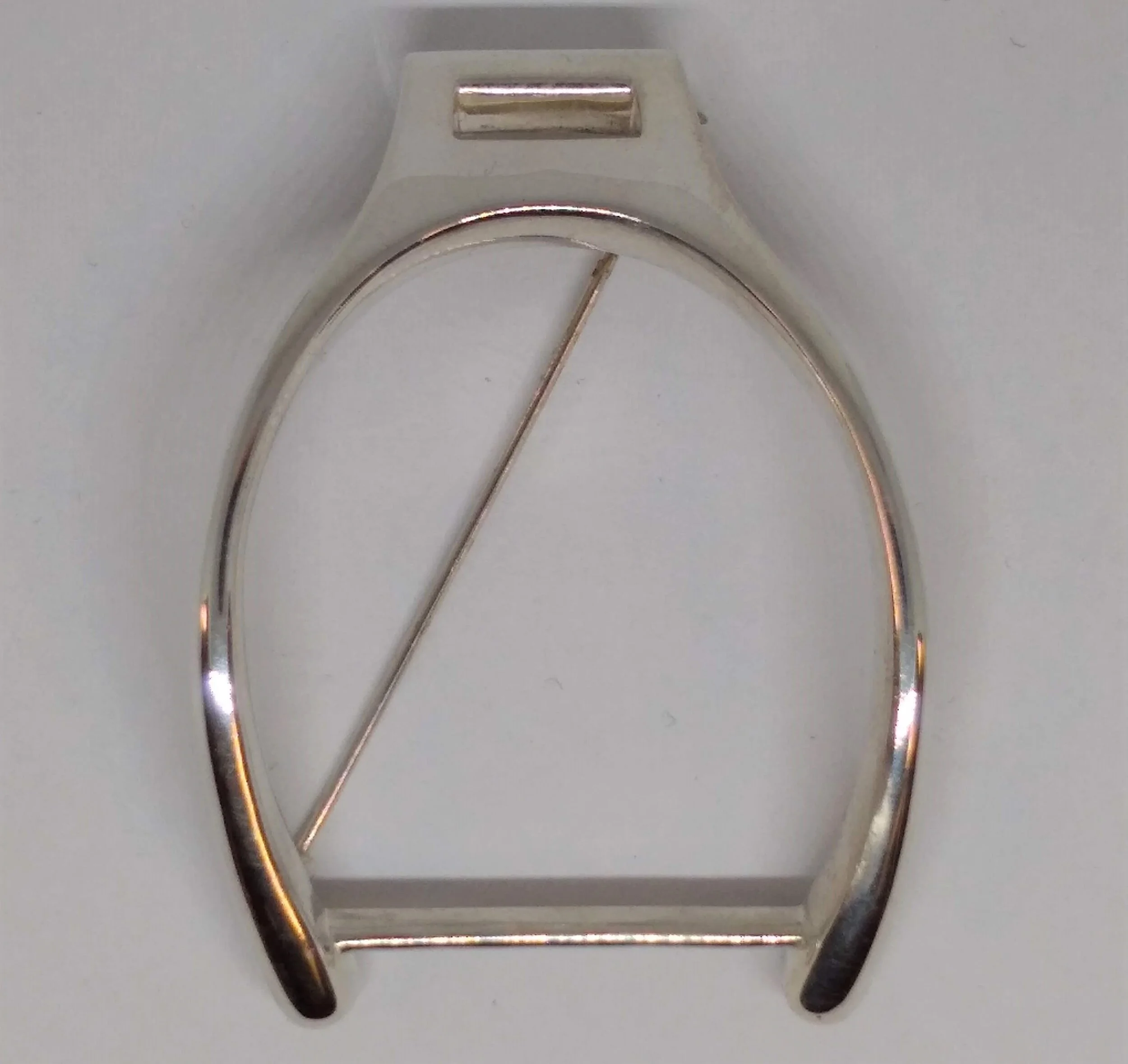 Vintage, Sterling Silver Equestrian, Large, Stir -Up Pin.