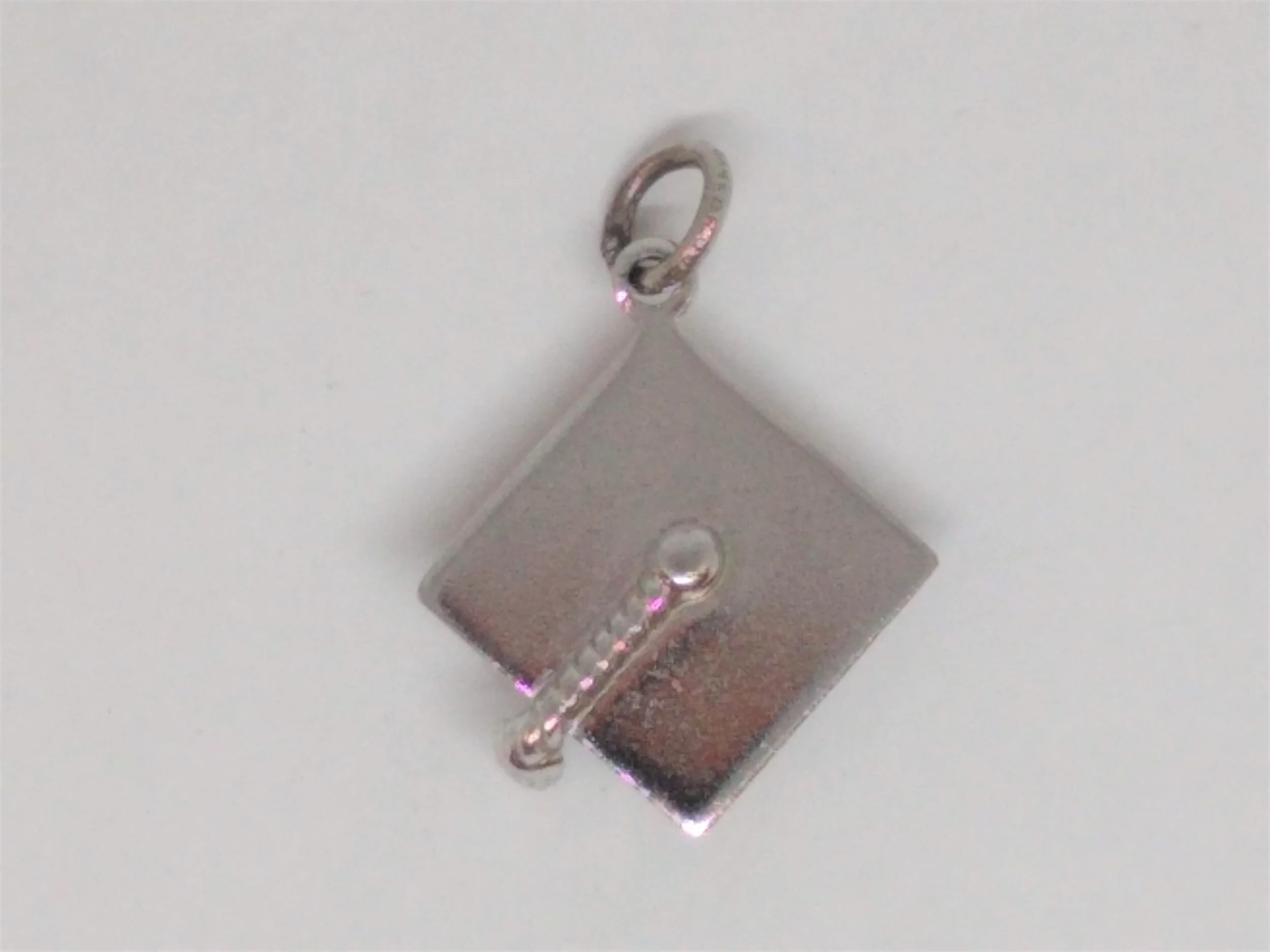 Danecraft, Vintage, Sterling Silver, Graduation Cap or Mortarboard, Charm.