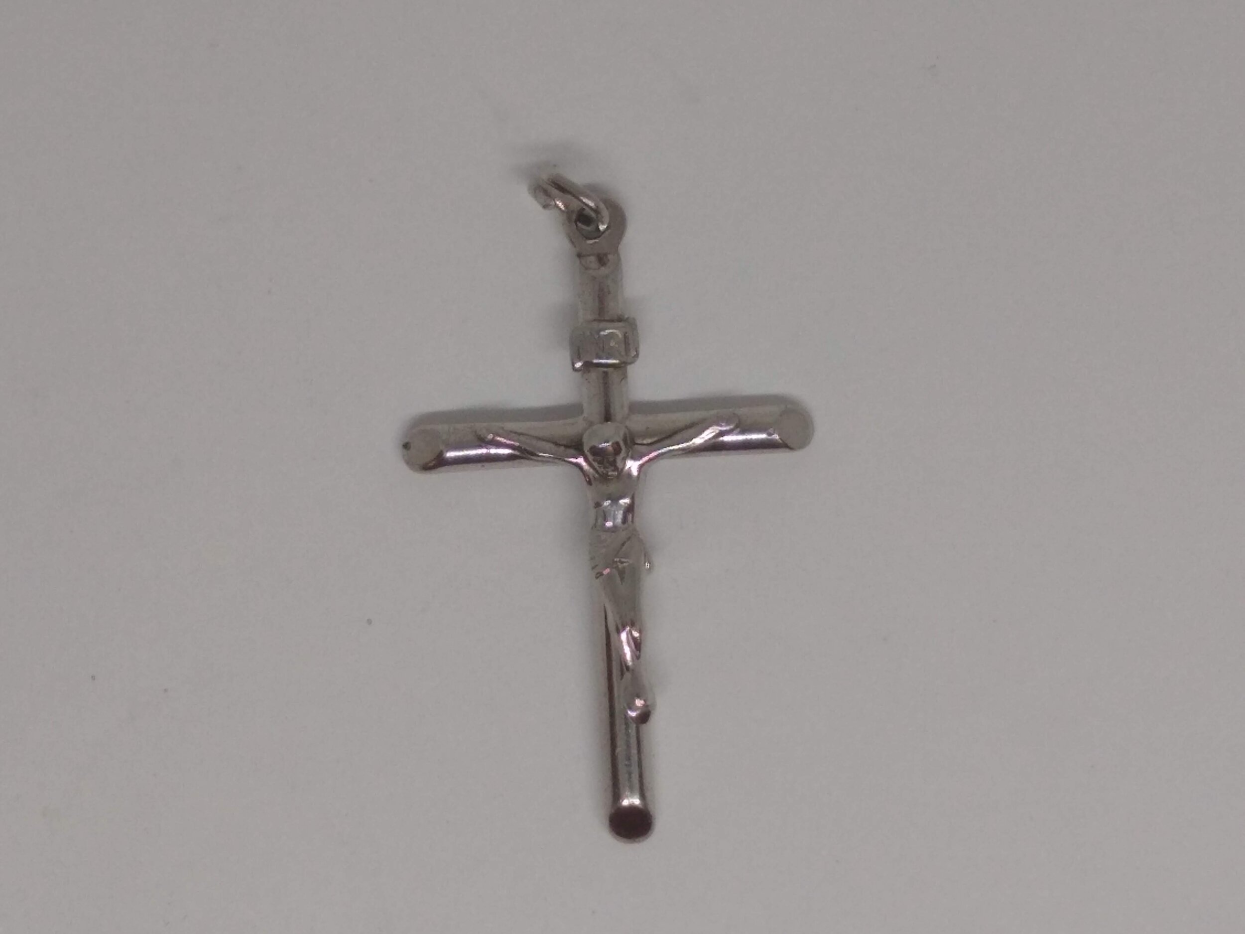 TK, Vintage, Sterling Silver, Crucifix Pendant.