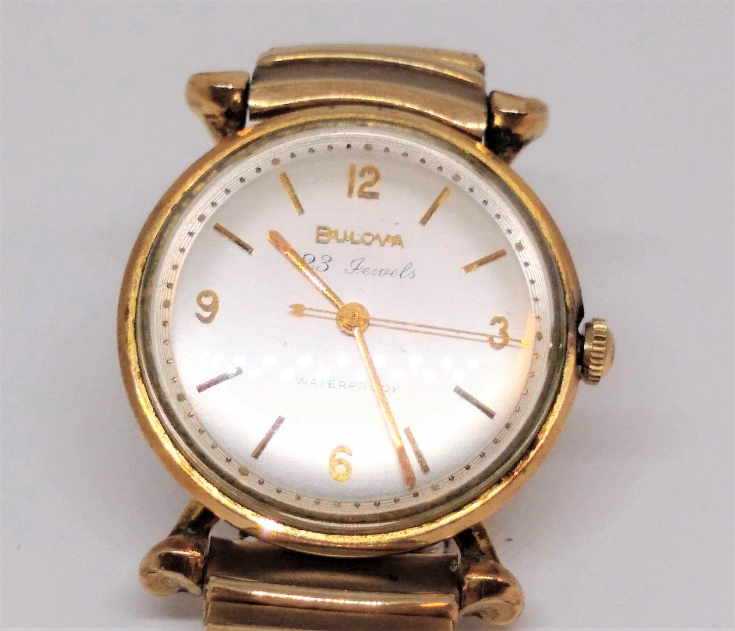 Bulova, 10K, GF, Vintage, 23 Jewel, Mechanical, Working, Wrist Watch. # E682070