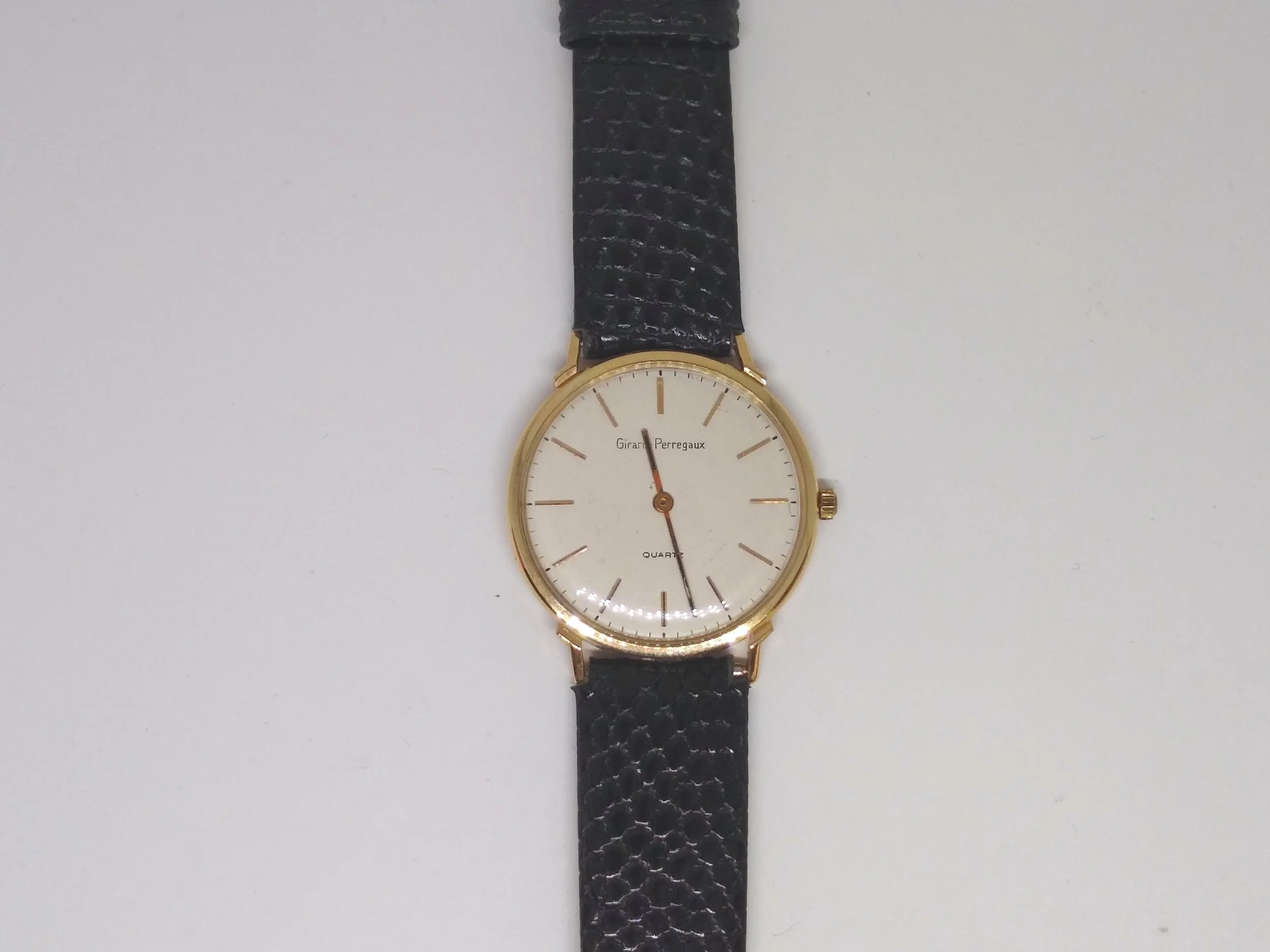 14k, Vintage, Girard Perregaux, Swiss Quartz Watch — http 