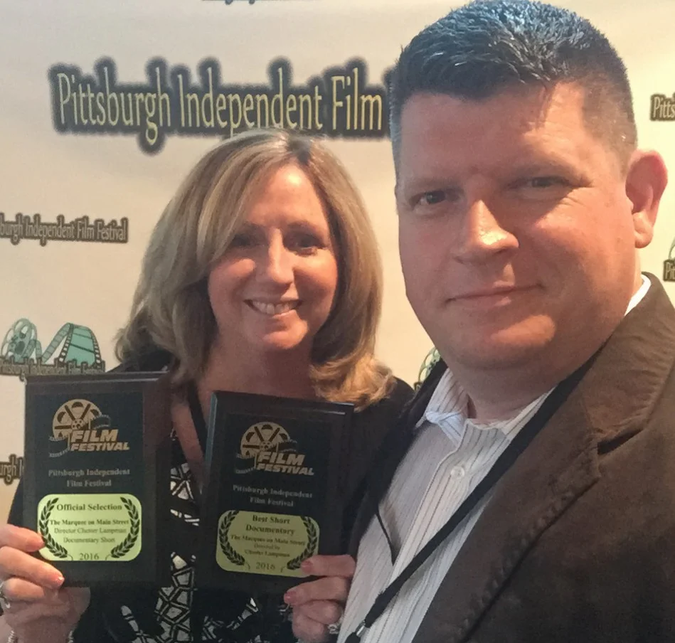 Chester Lampman and his wife Mary at the Pittsburgh Independent Film Festival