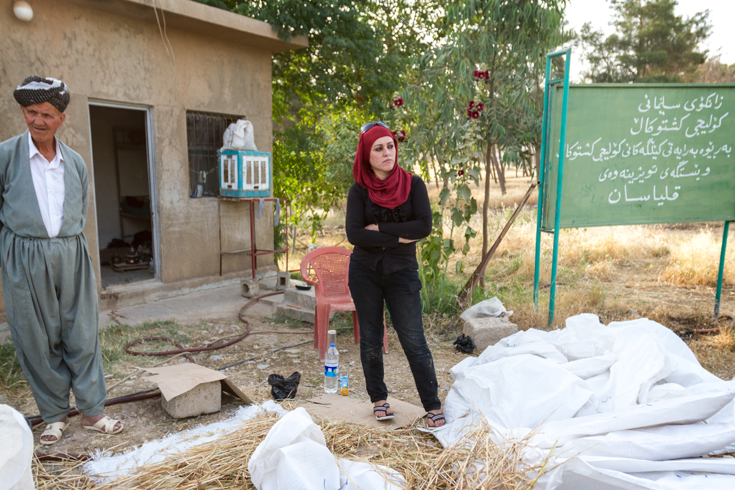 Chnar Hama Noori, a student at the College of Agriculture, harvests the seeds of different wheat varieties to compare the nutritional content and soil compatibility of both imported and domestic wheat. Incorporating modern methods with traditional practices, the school’s curricula prepares a young generation of farmers to inherit their land.
