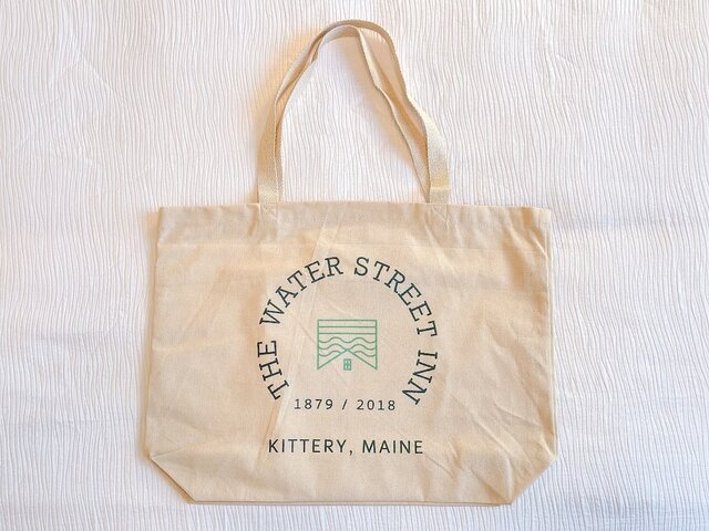 Tote bag with Water Street Inn badge logo