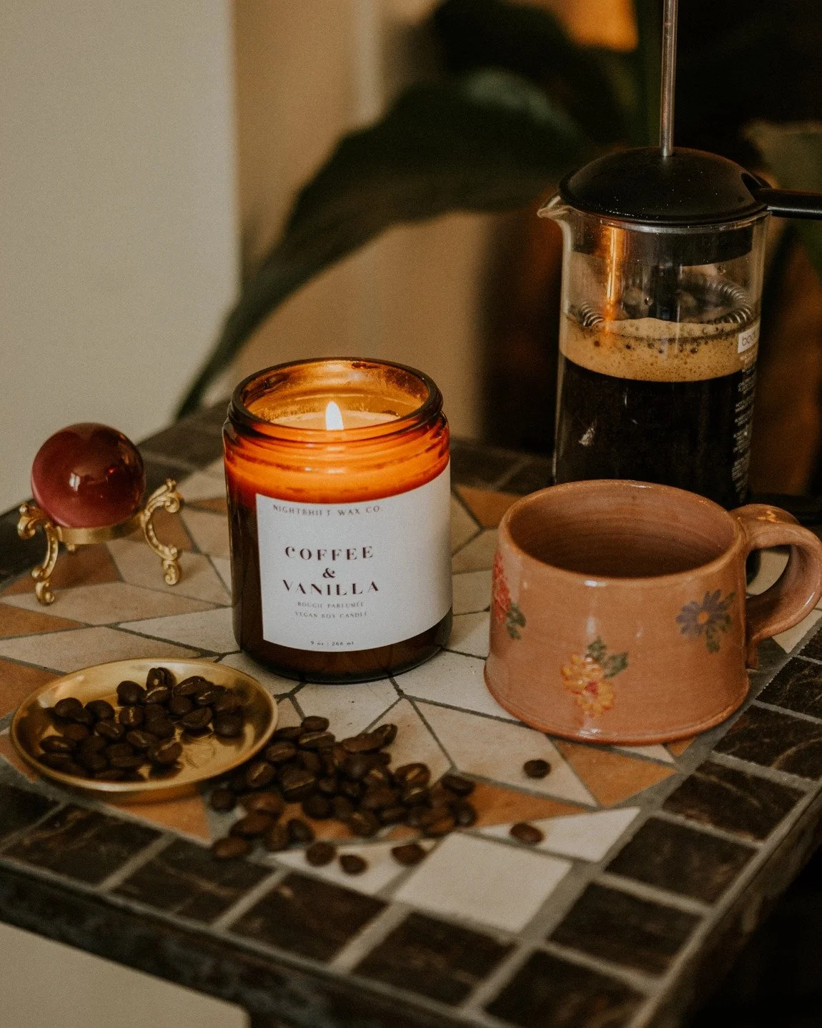 Coffee + Vanilla Soy Candle