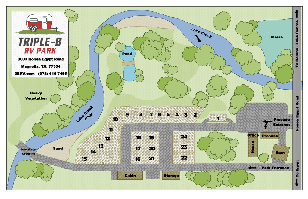 Lakeside Rv Park Map Park Map — Triple-B Rv Park