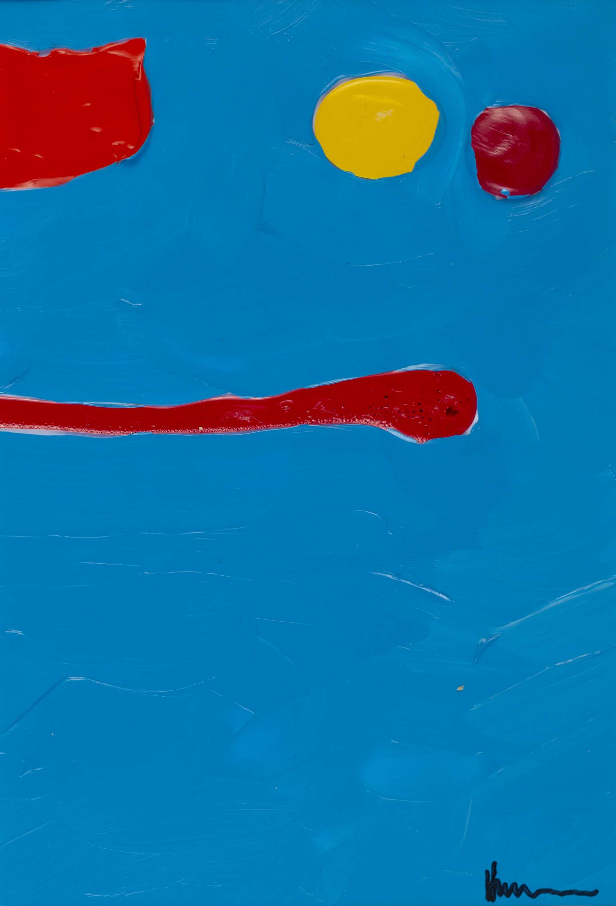 We weren’t wild but we were happy Acrylic on acetate 4.5” x 6.5” (11.5cm x 16.5cm) Jessica Hiemstra, 2019 $295