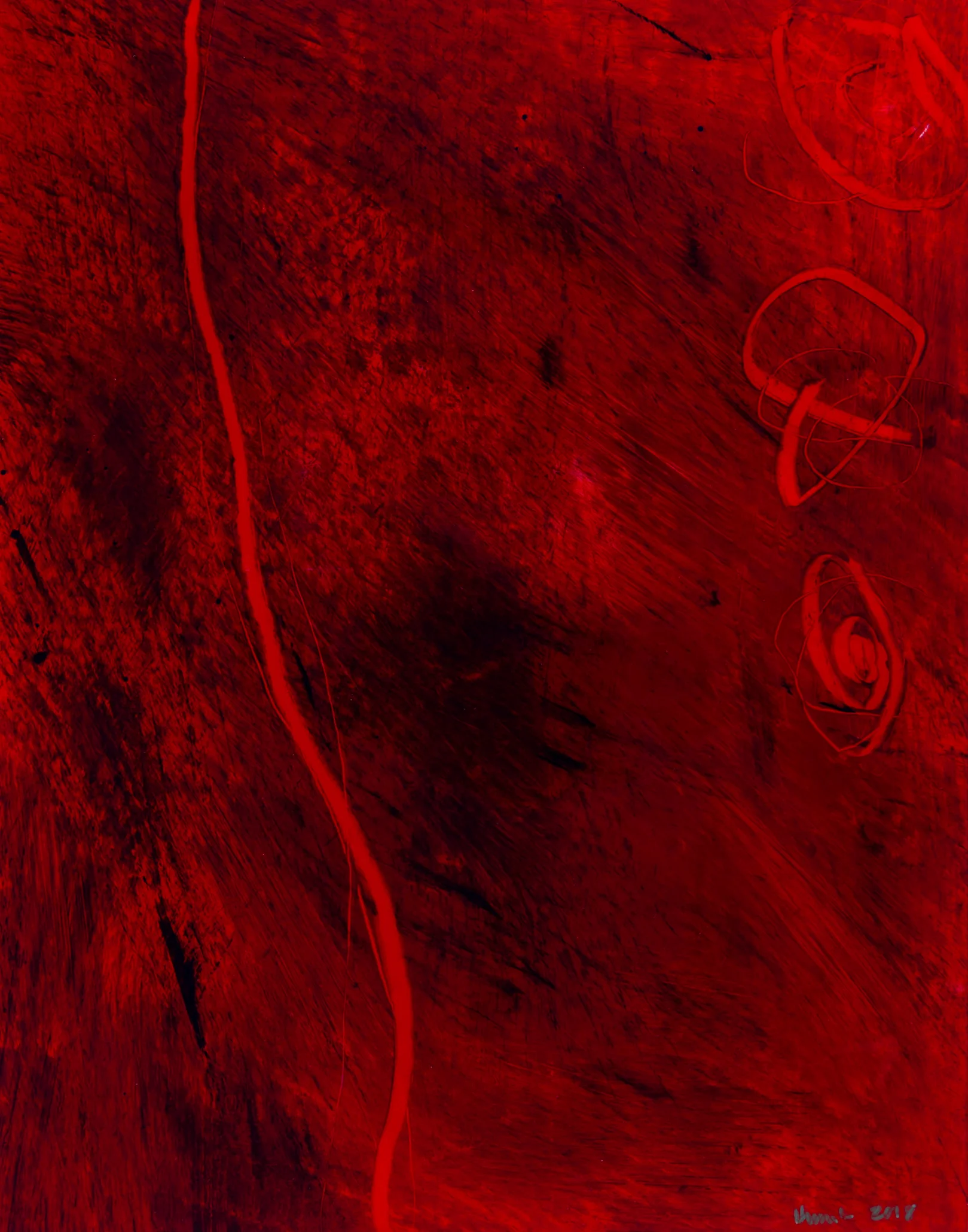 Shannon’s red heels on dance night Acrylic on acetate 7.5” x 9.5” Jessica Hiemstra, 2019 $365
