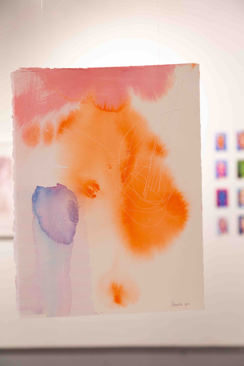 Genzah Stitched Abstract Watercolour Collage Creamsicle Jessica Hiemstra Photo by Paul Esposti.jpg