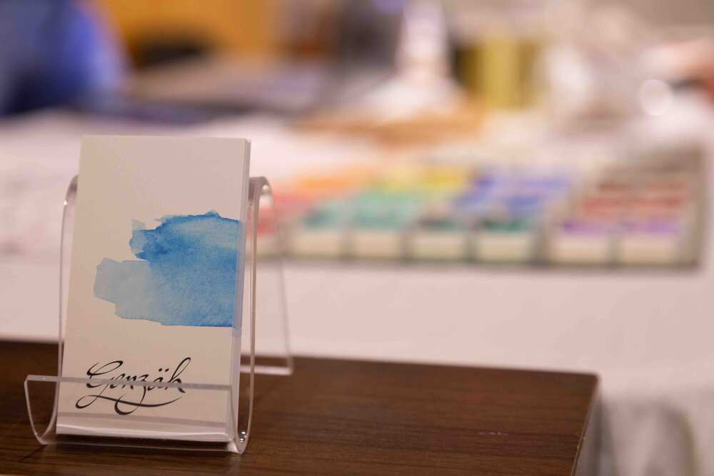 Genzah Watercolours Business Cards Photo by Paul Esposti.jpg