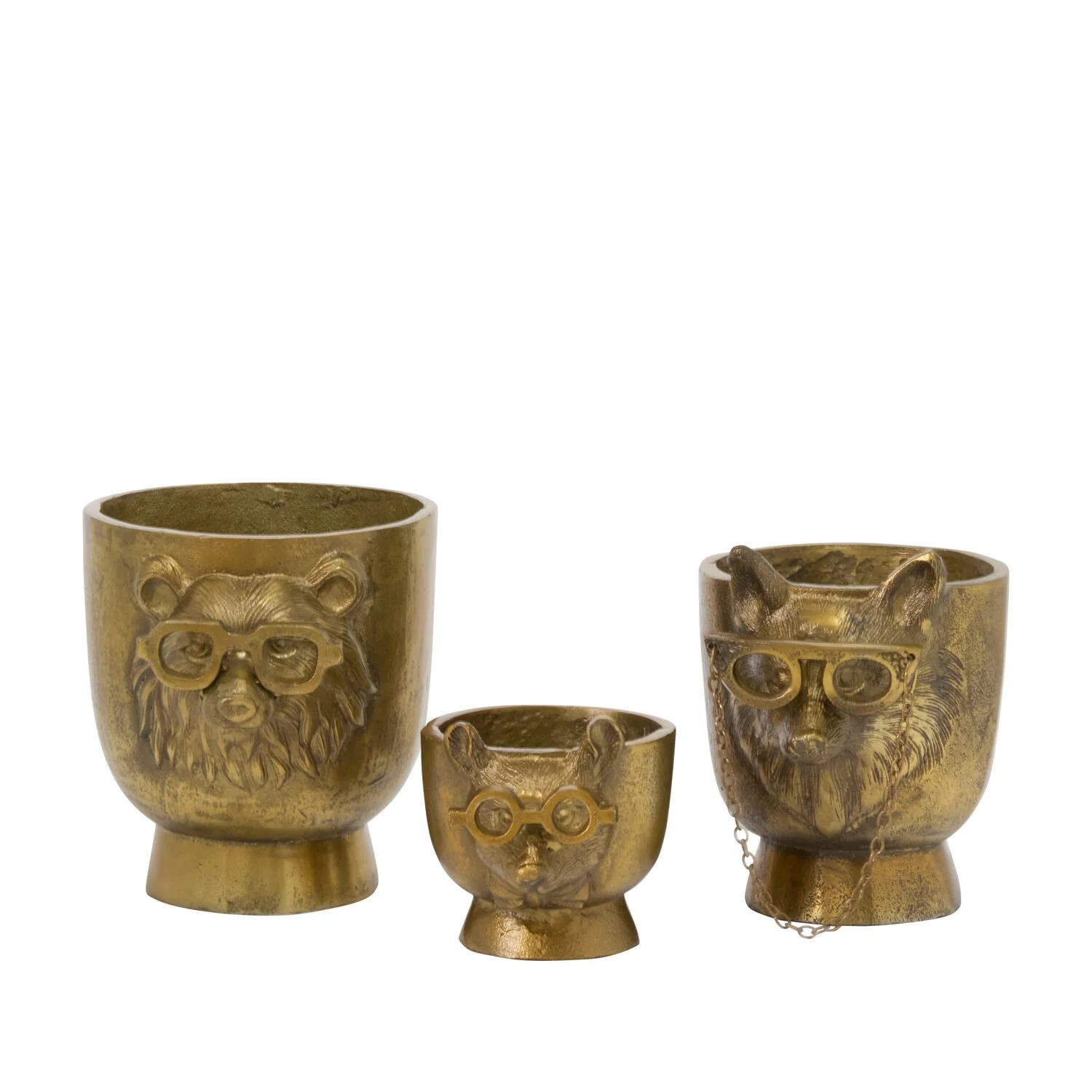 Eric + Eloise Flower Pots with Animal Faces