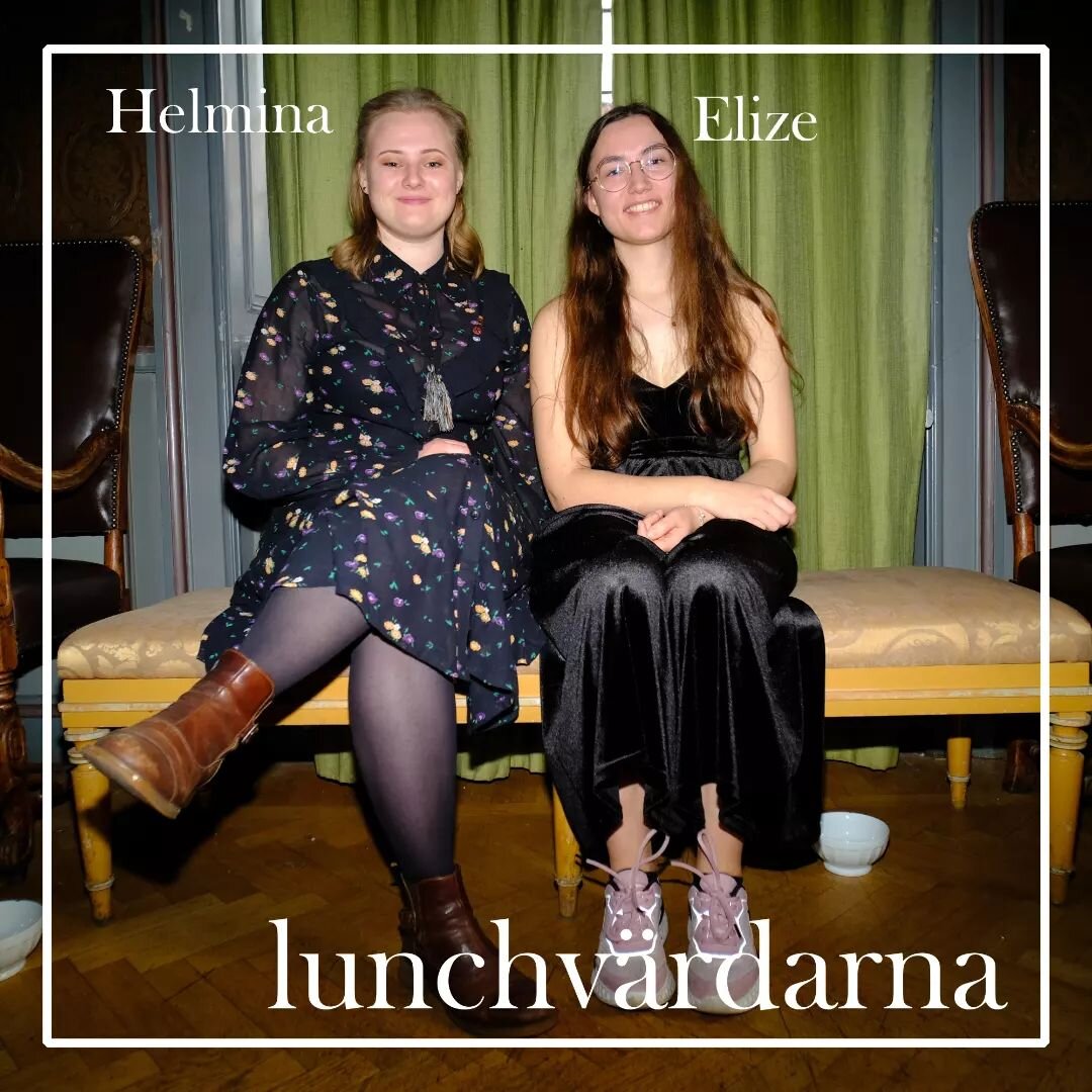 Vilka har &auml;mbetet den h&auml;r terminen? Helmina, Elize (Sofia, Victor och Torsten)
Beskrivning av &auml;mbetet: lagar soppa, duh
Vad gillar du mest? - Det b&auml;sta med att vara lunchv&auml;rd &auml;r att man tr&auml;ffa alla h&auml;rliga
m