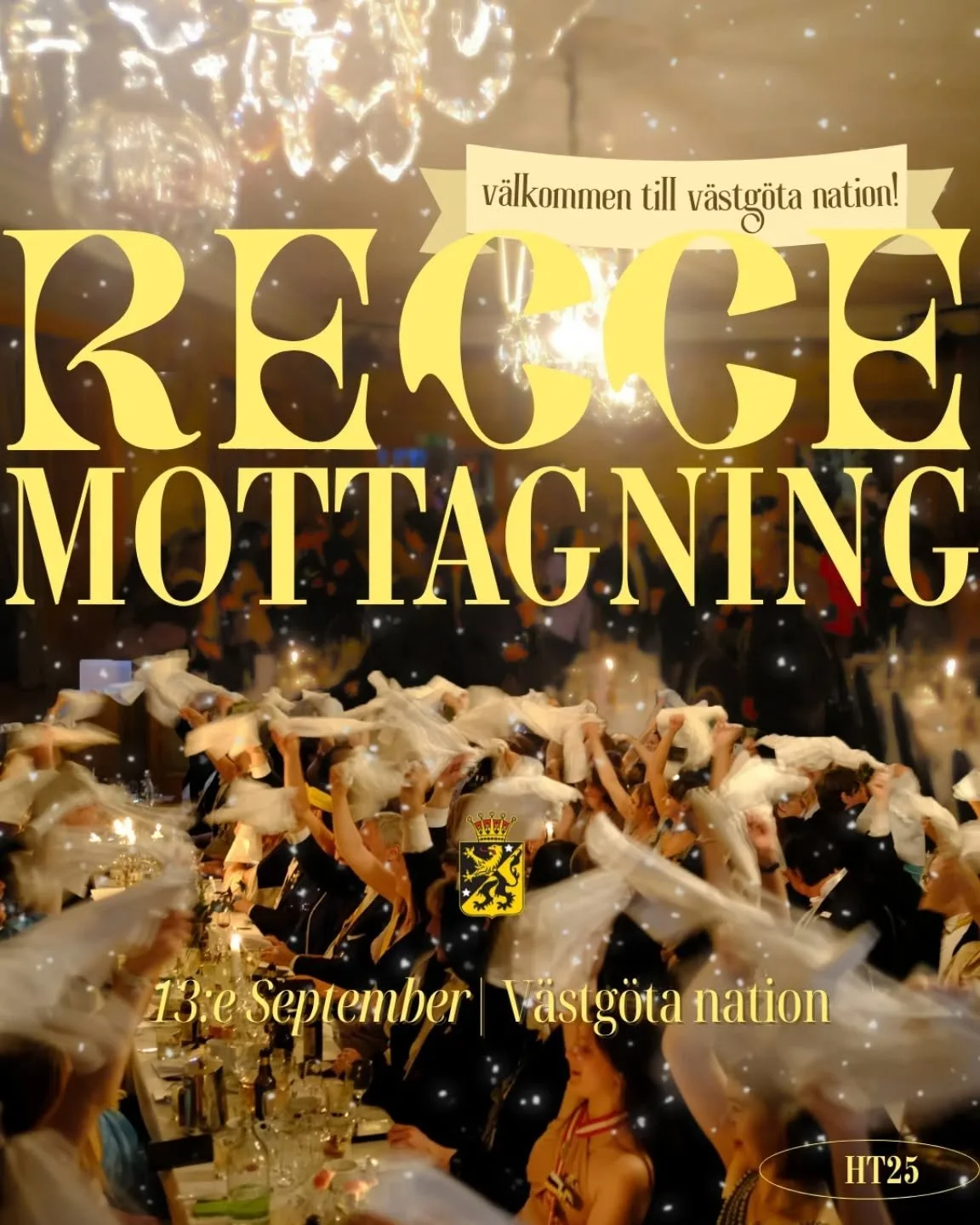 *ENGLISH BELOW*
Vi välkomnar alla nya medlemmar till höstens Reccemottagning! Mottagningen är en introduktion till nationen och dess verksamheter genom roliga aktiviteter.
Vi samlas på nationen kl 15:00 för fika! Sedan dela