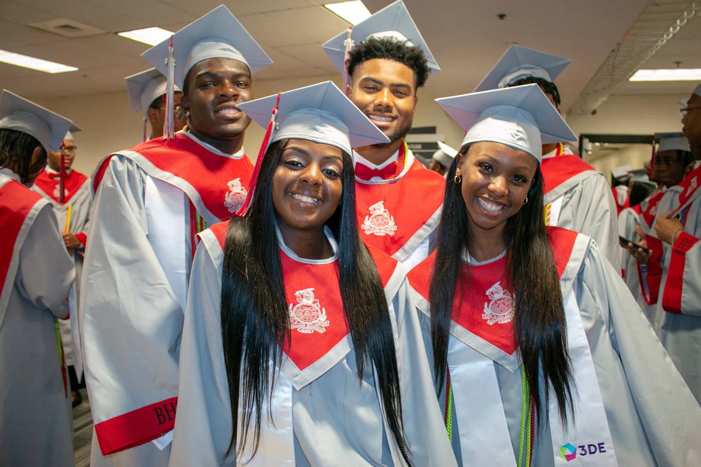 Graduates of the inaugural 3DE class at Banneker High School