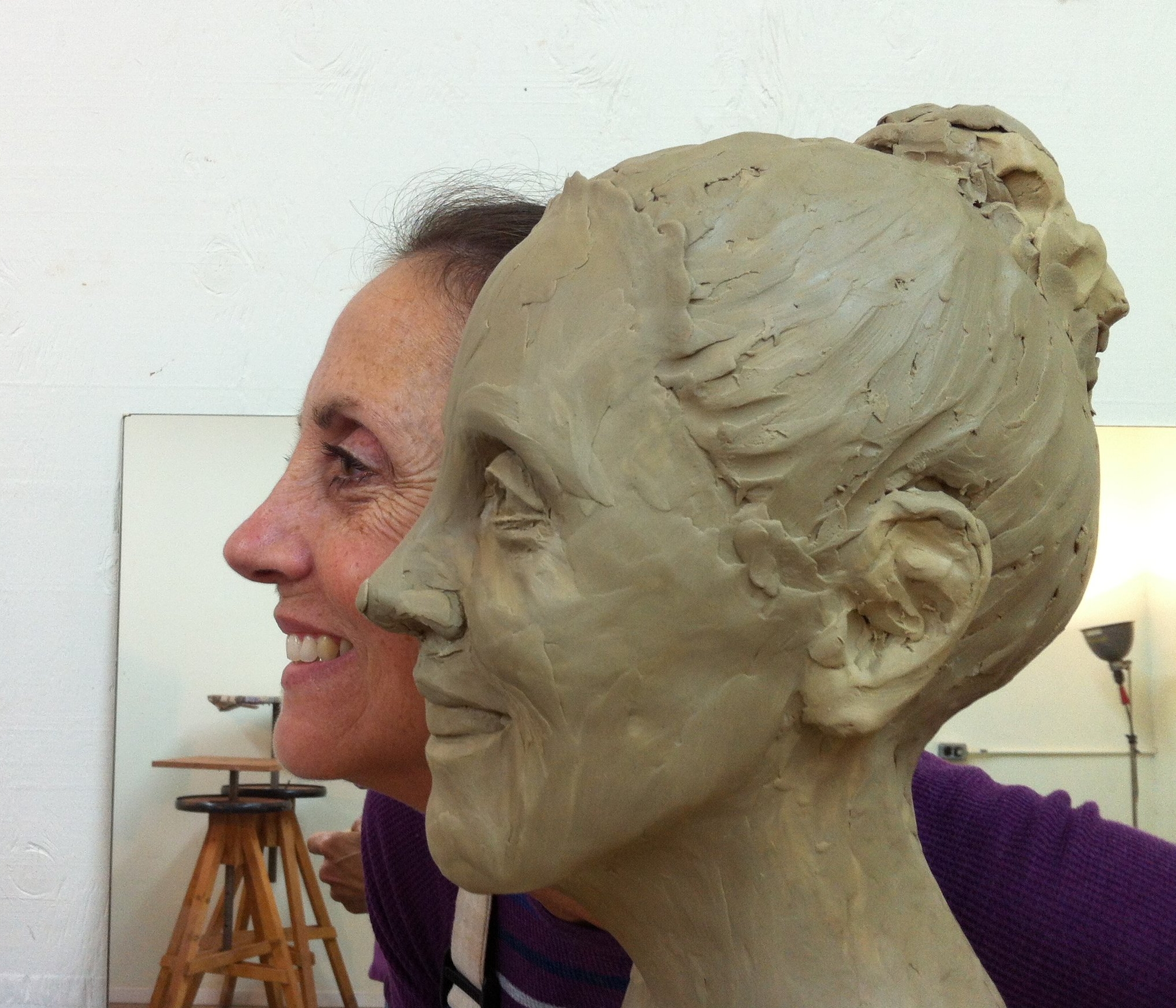 Beginnings of Linda bust