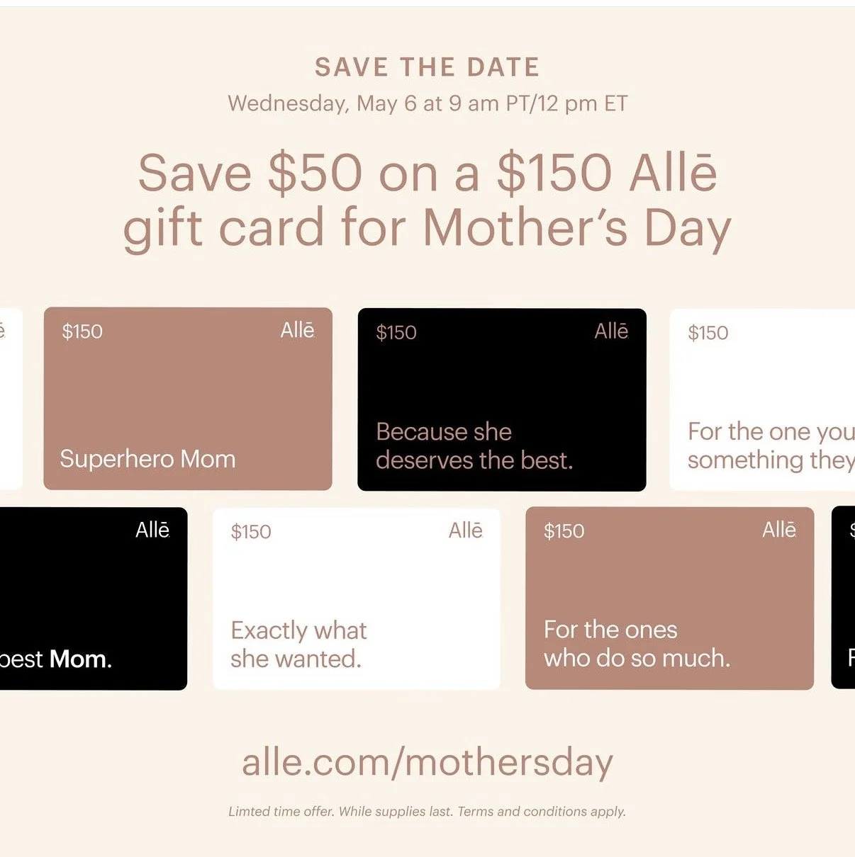 ONE DAY ONLY. Save $50 on a $150 Gift Card.