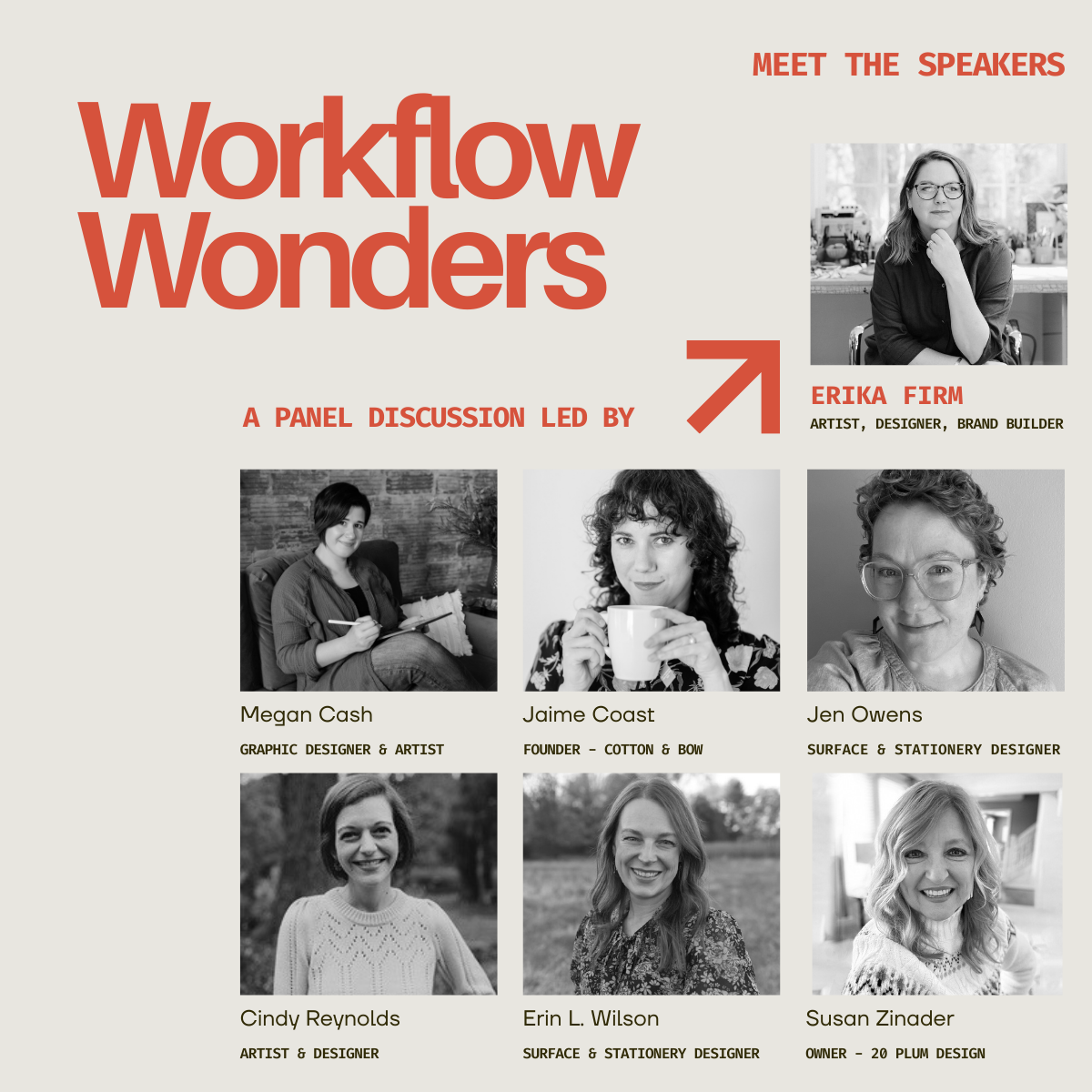 Workflow Wonders: Artist Panel Discussion led by Erika Firm