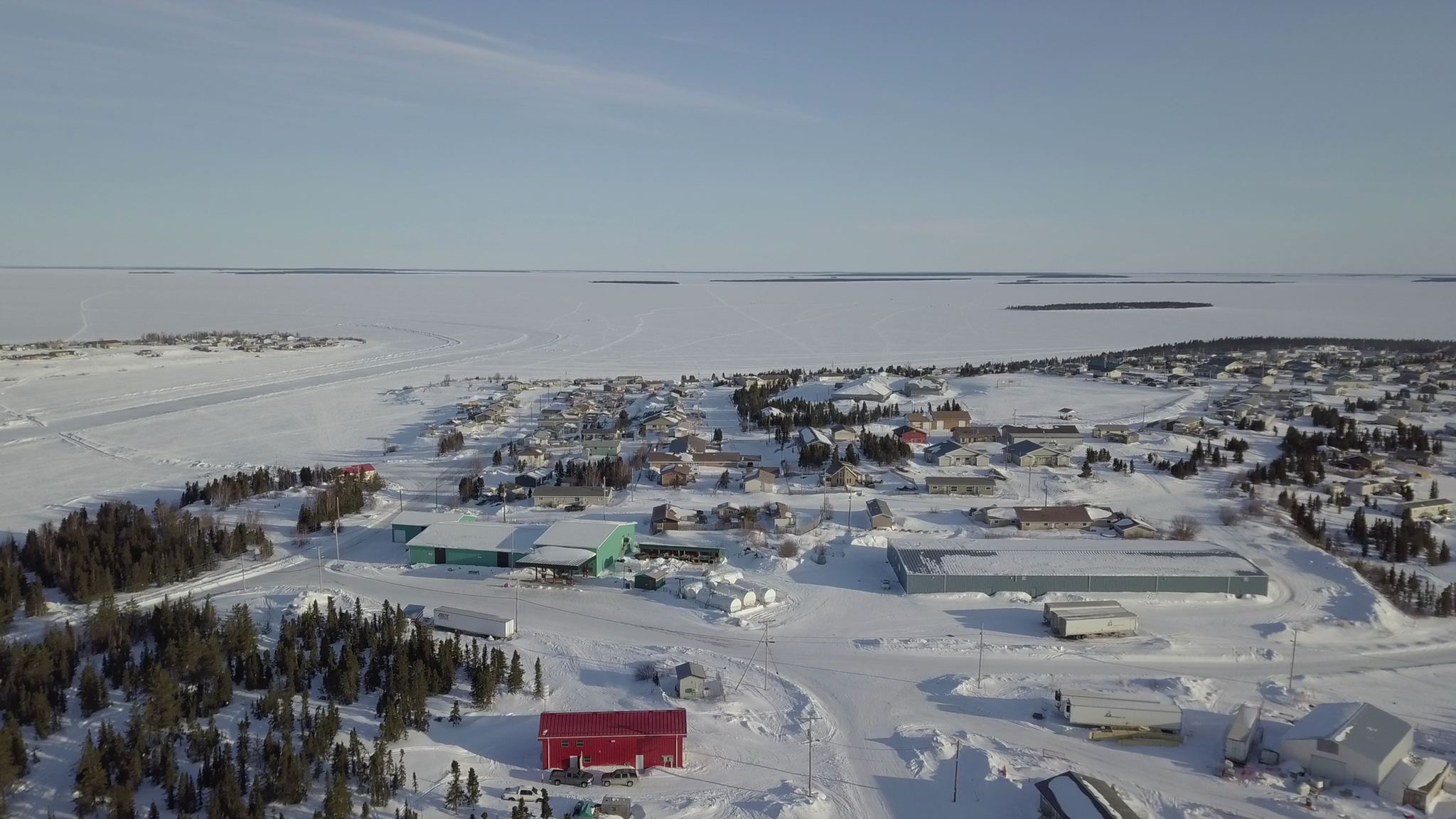  The Déné community at Wollaston Lake, Saskatchewan. 