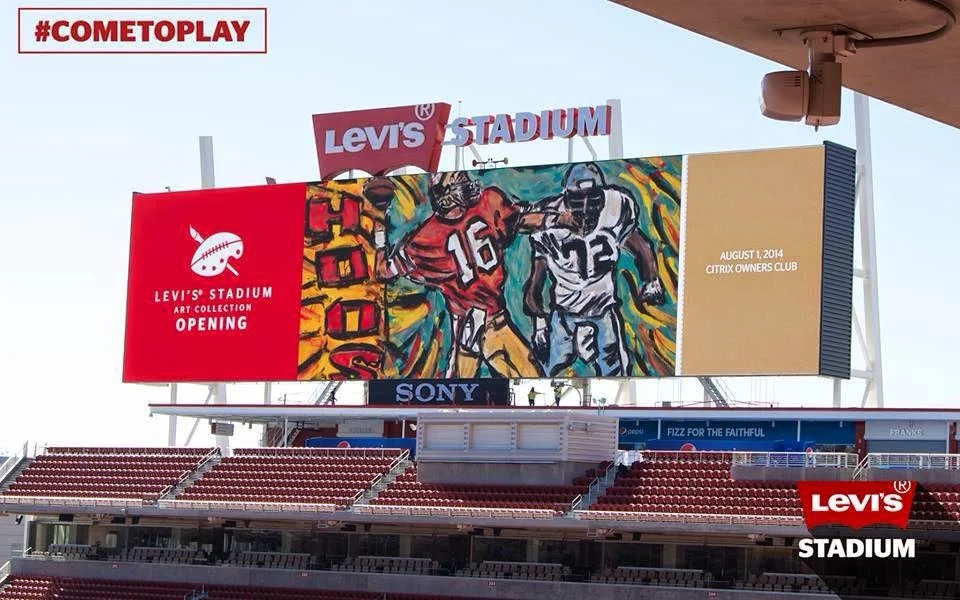 Levis stadium montana painting on screen.jpg