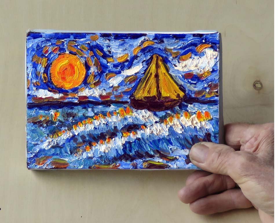 Primitive Impressionism Glittering Sky — John Robertson Artist