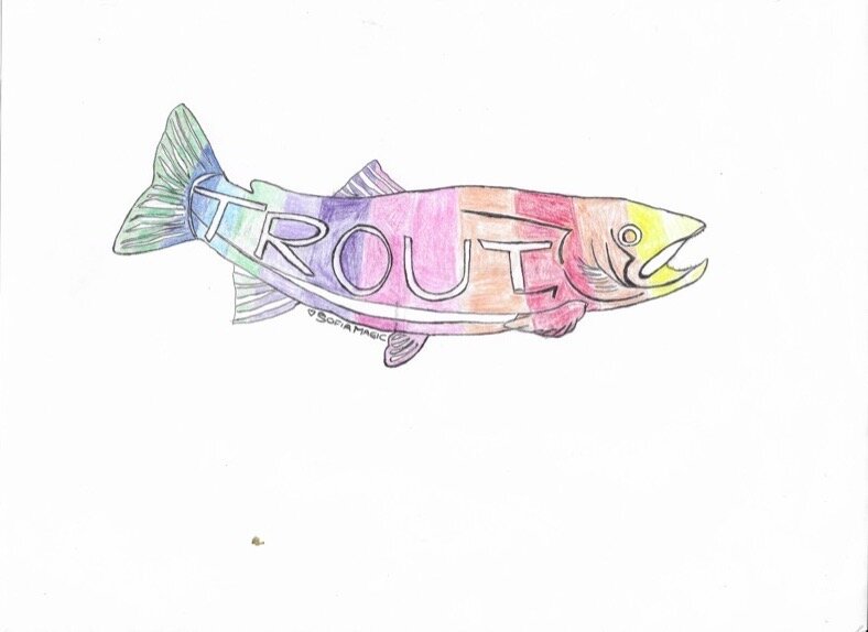 "Rainbow Trout" Stickers