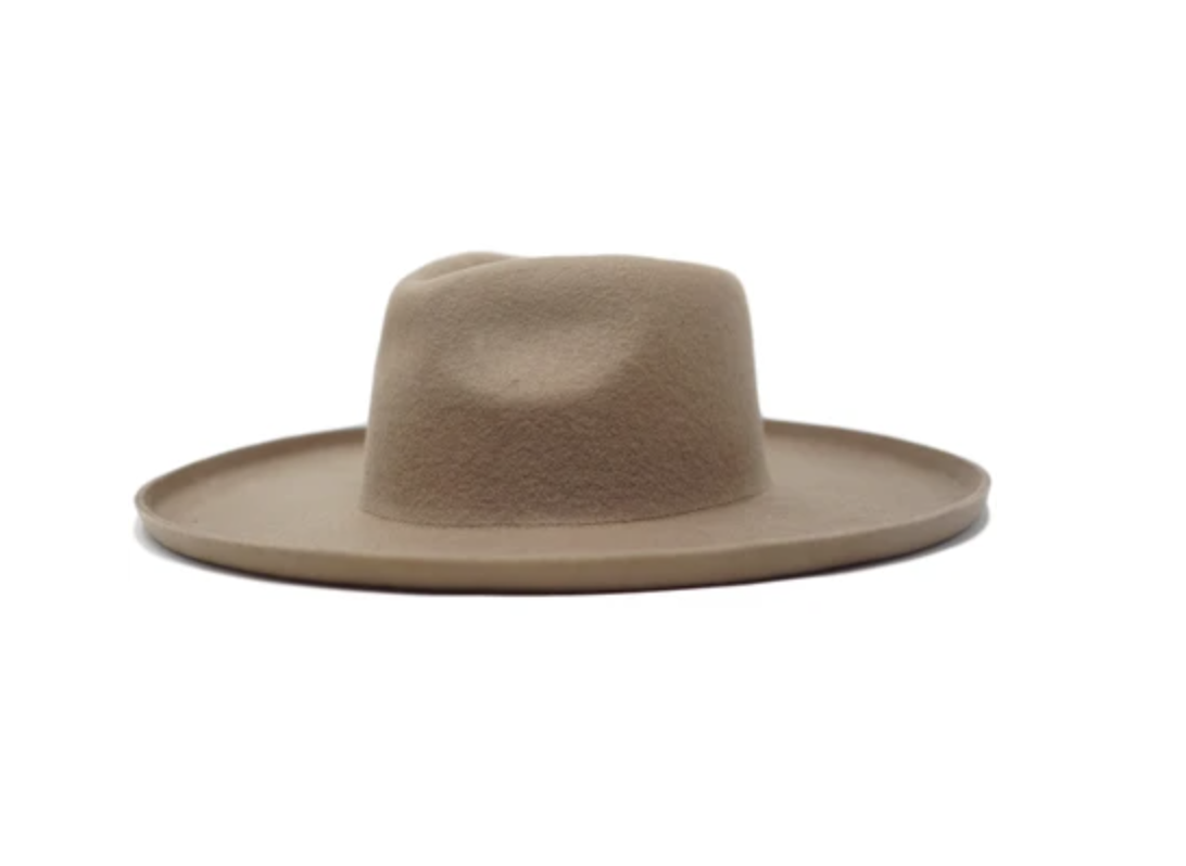 Tan Felt Hat — The Vinyl Studio