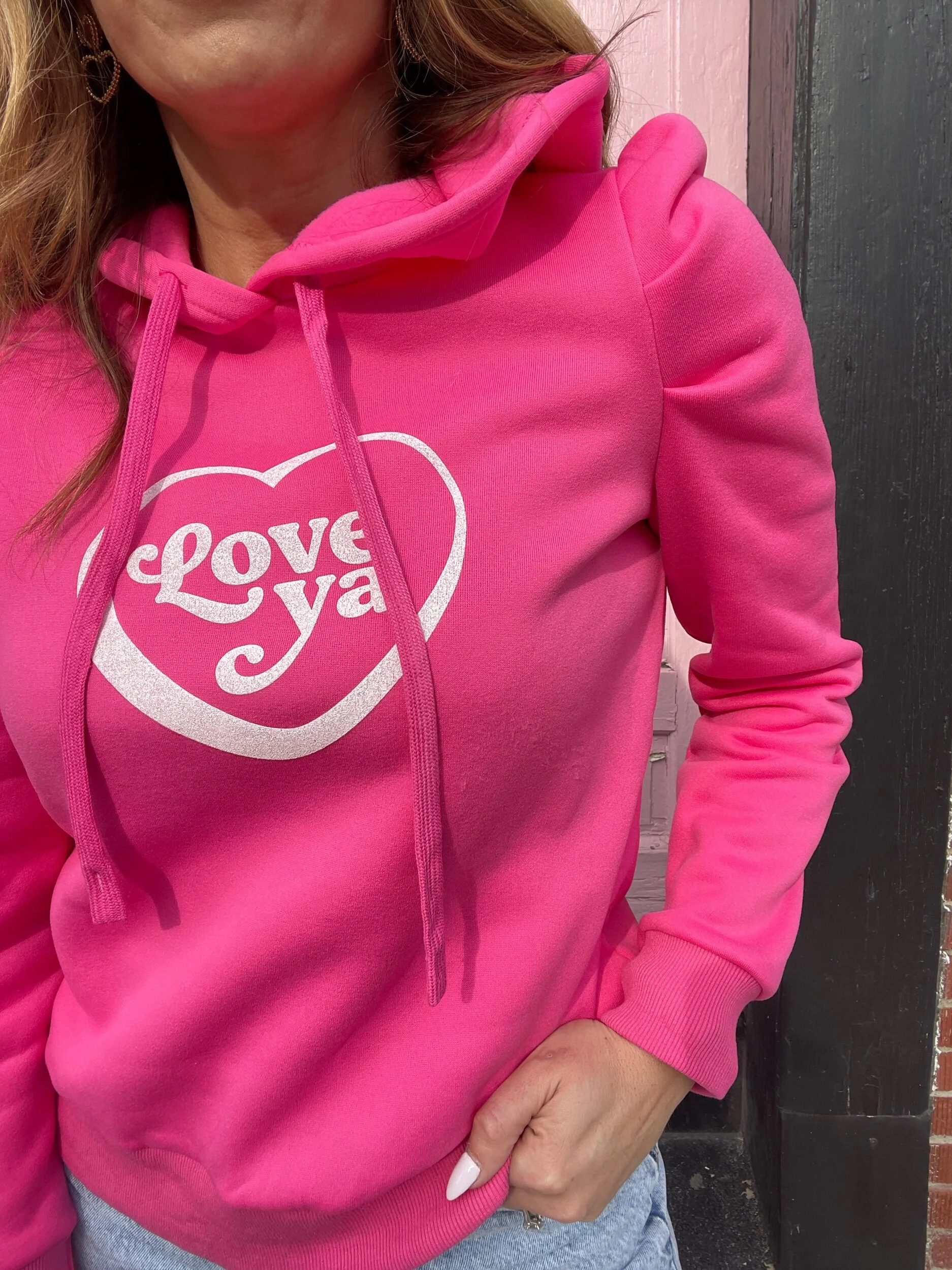 Love Ya Puff Sleeve Hoodie