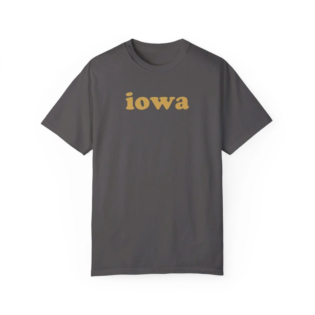 Vintage Iowa Charcoal Unisex Garment-Dyed Comfort Colors T-shirt