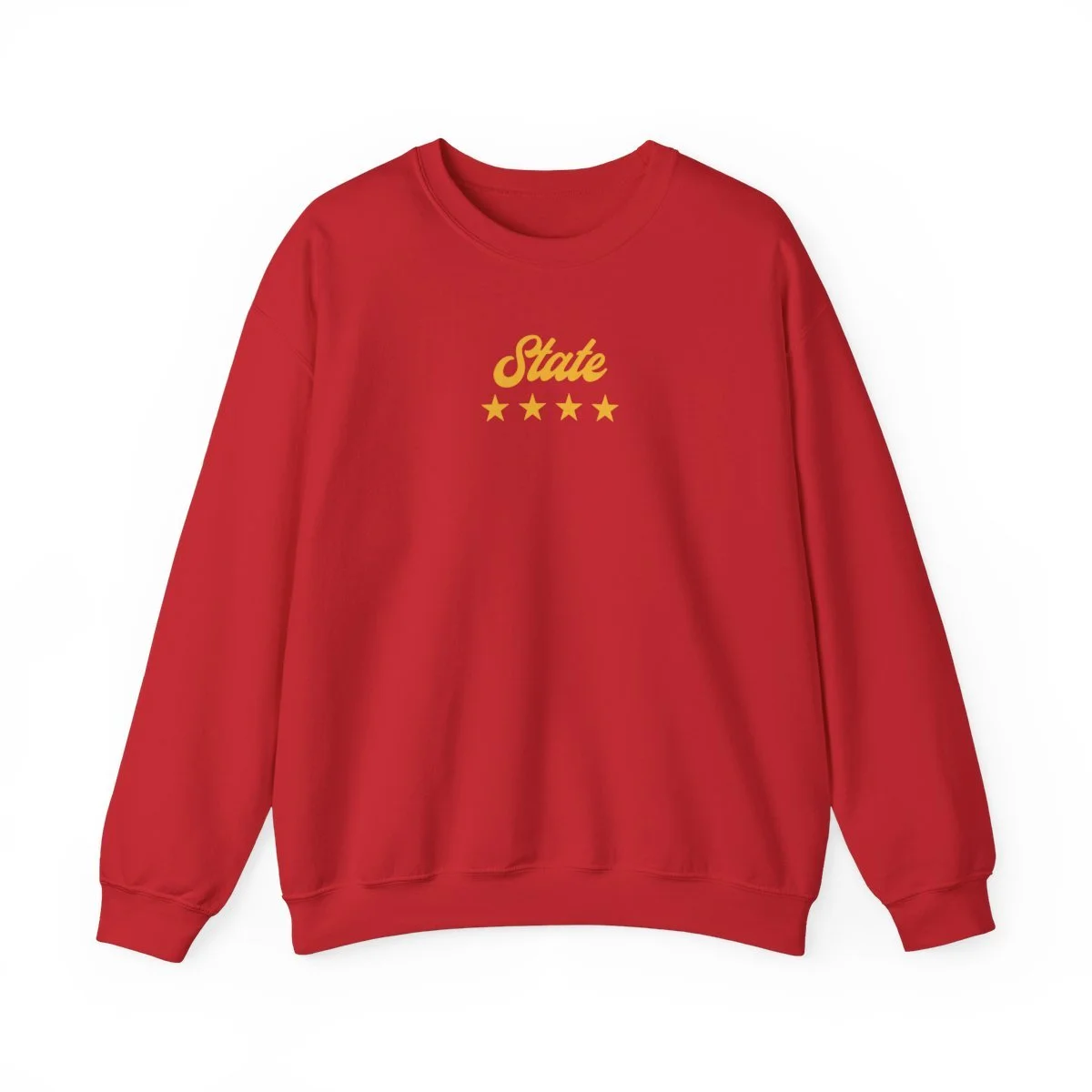 Shoot for the Stars Red State Unisex Heavy Blend™ Crewneck Sweatshirt with Gold Ink