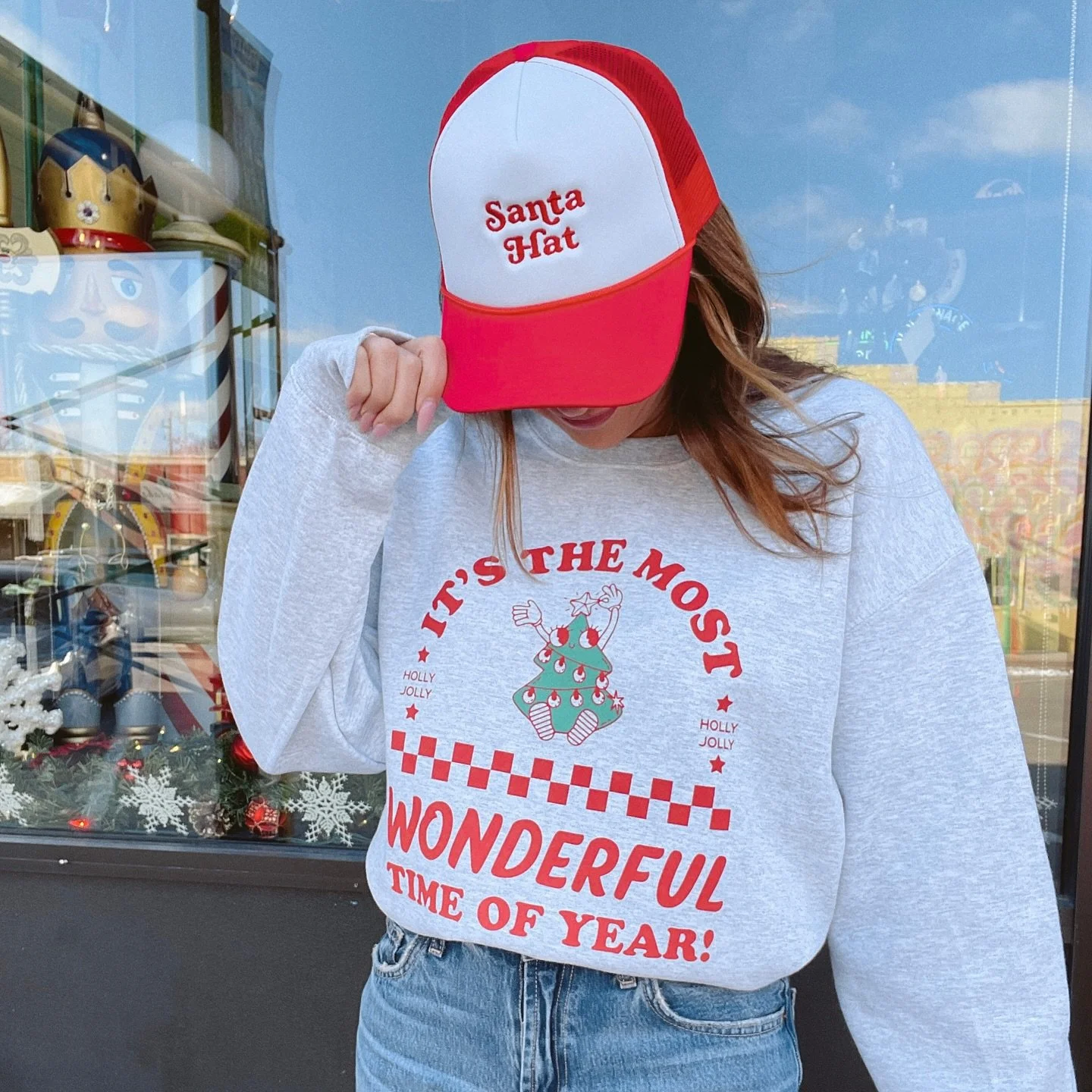 Holiday apparel now ✨ live ✨ merry, merry 🥂