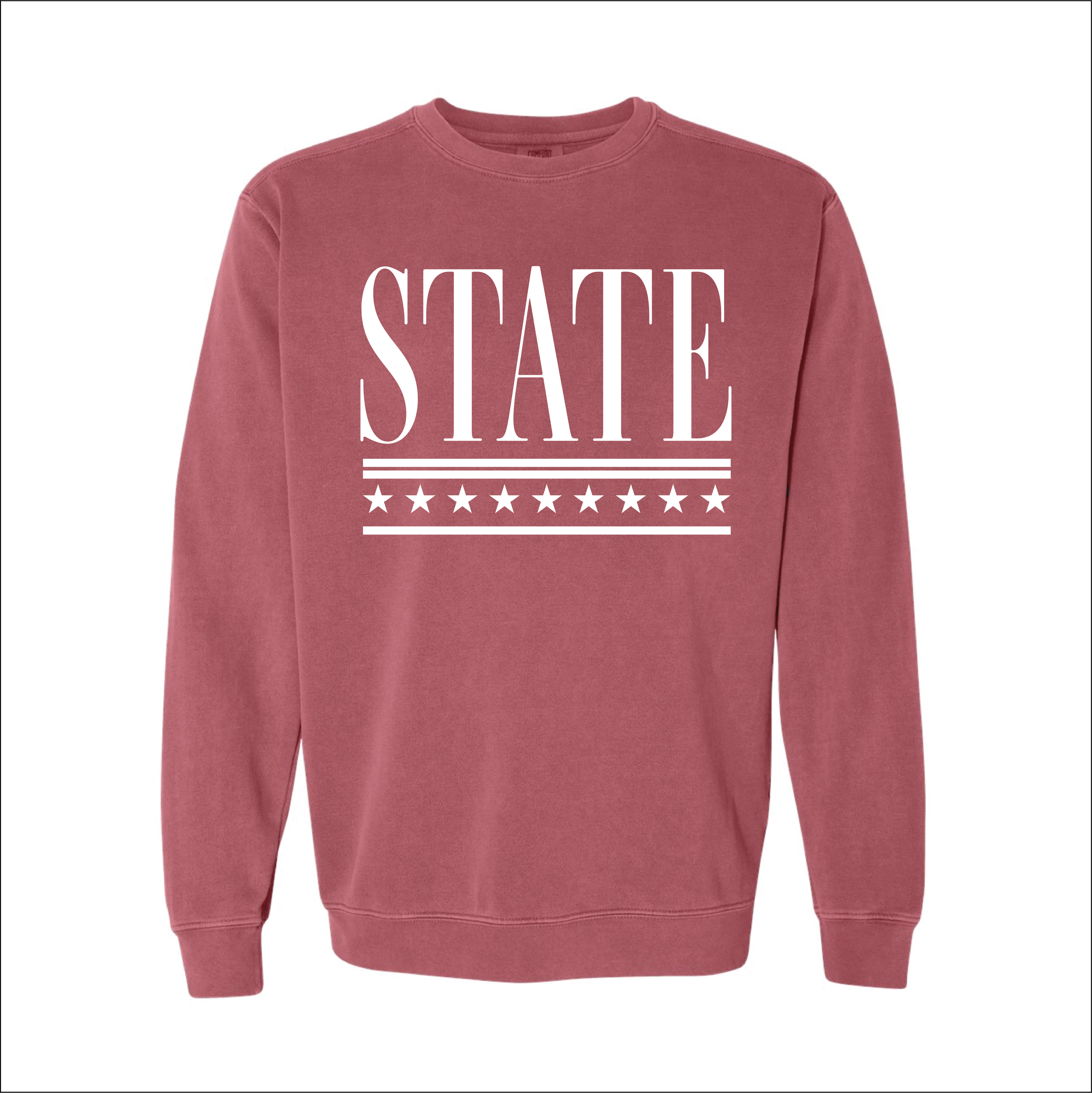 State Stars Unisex Garment-Dyed Comfort Colors Sweatshirt