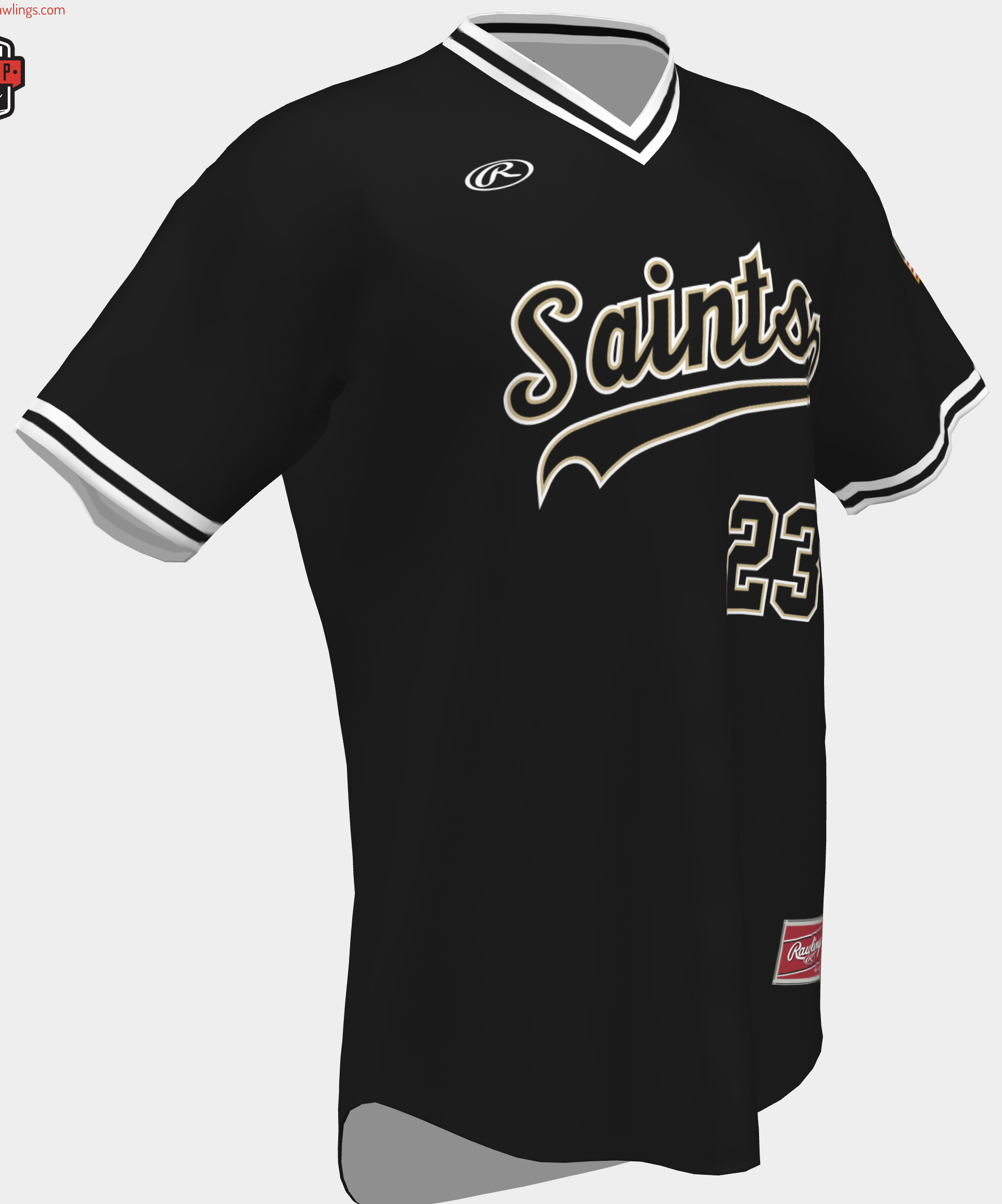 Saints Youth Black Jersey