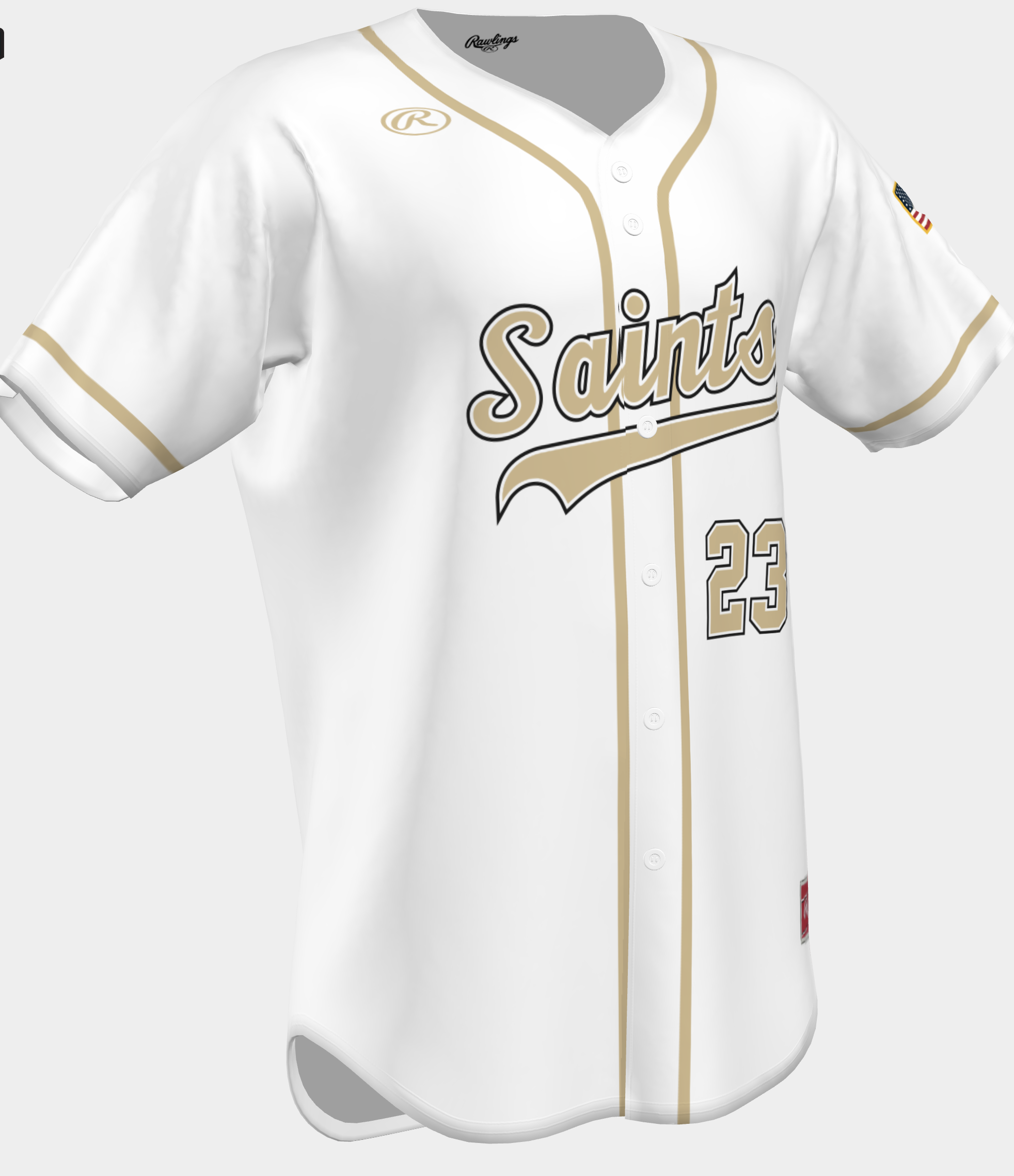 Saints Youth White Jersey