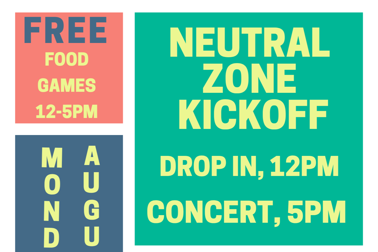 Neutral Zone Kickoff Drop-In &amp; Concert
