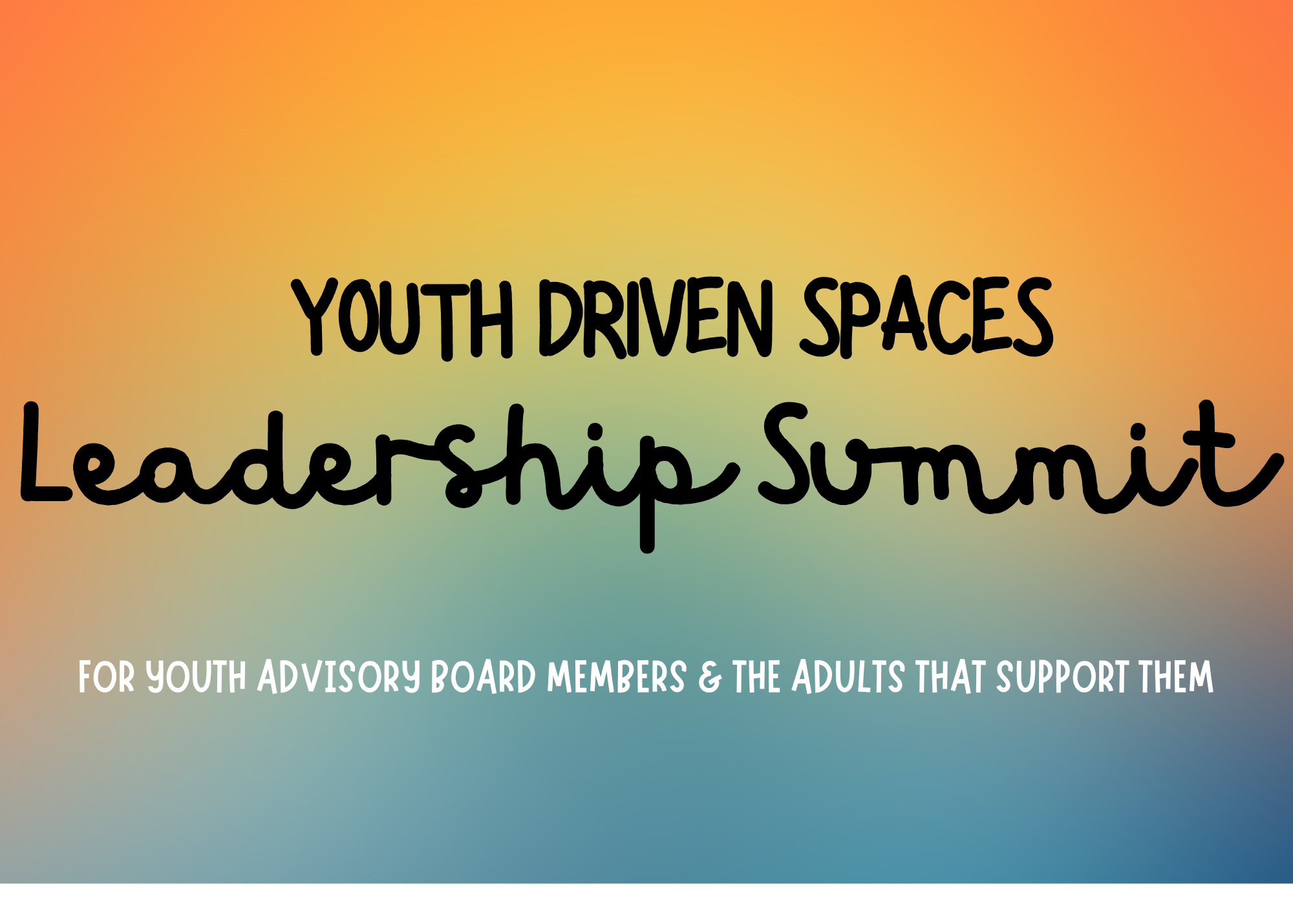 Youth Driven Spaces Leadership Summit