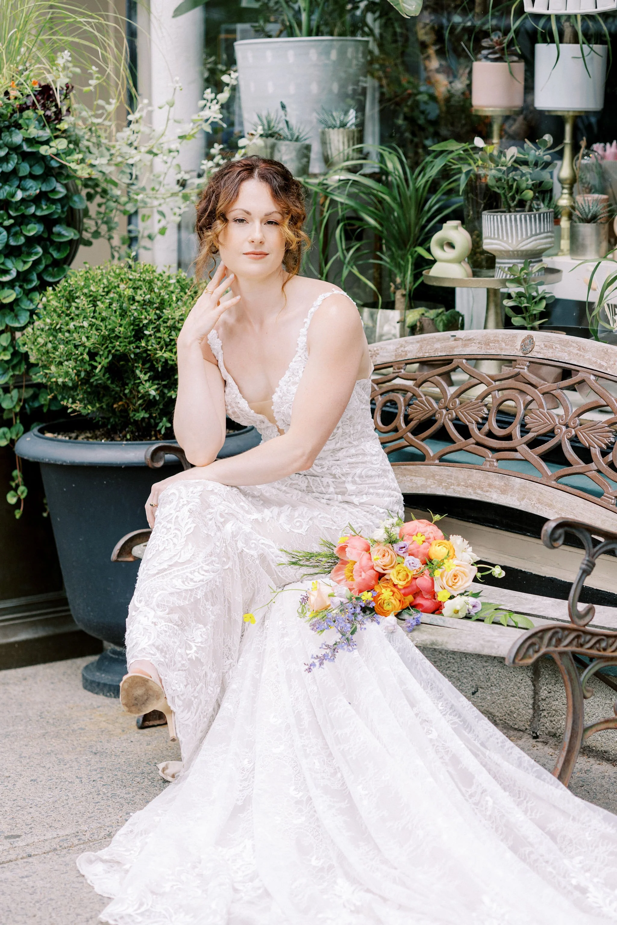  Photo: Alicia Hoyt  Hair: Ashley Cornelius  Florals: Props 