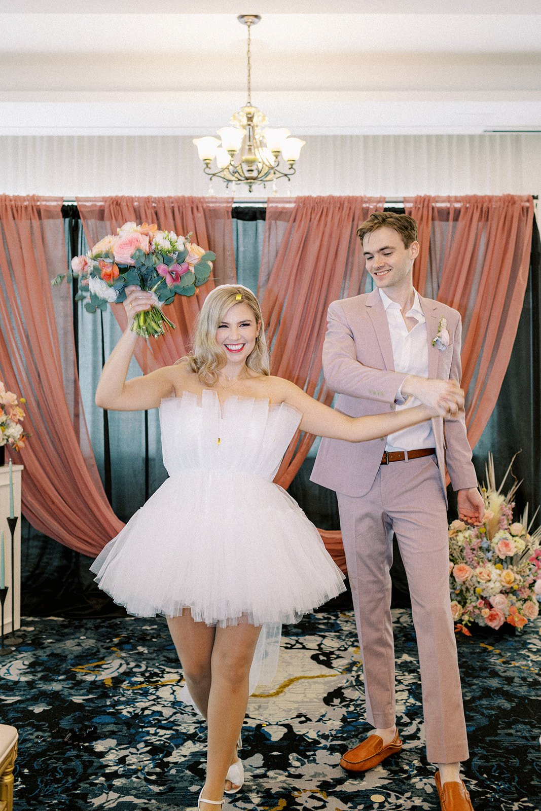  Photo: Alicia Hoyt; Candice Ross; Sam Connell; Alyssa Marie  Hair: Ashley Cornelius  Florals: Paige and Peacock   Planner: Stephanie’s Weddings and Events  Rentals: Glow the Event Store  Backdrop: Nautical Home Designs 